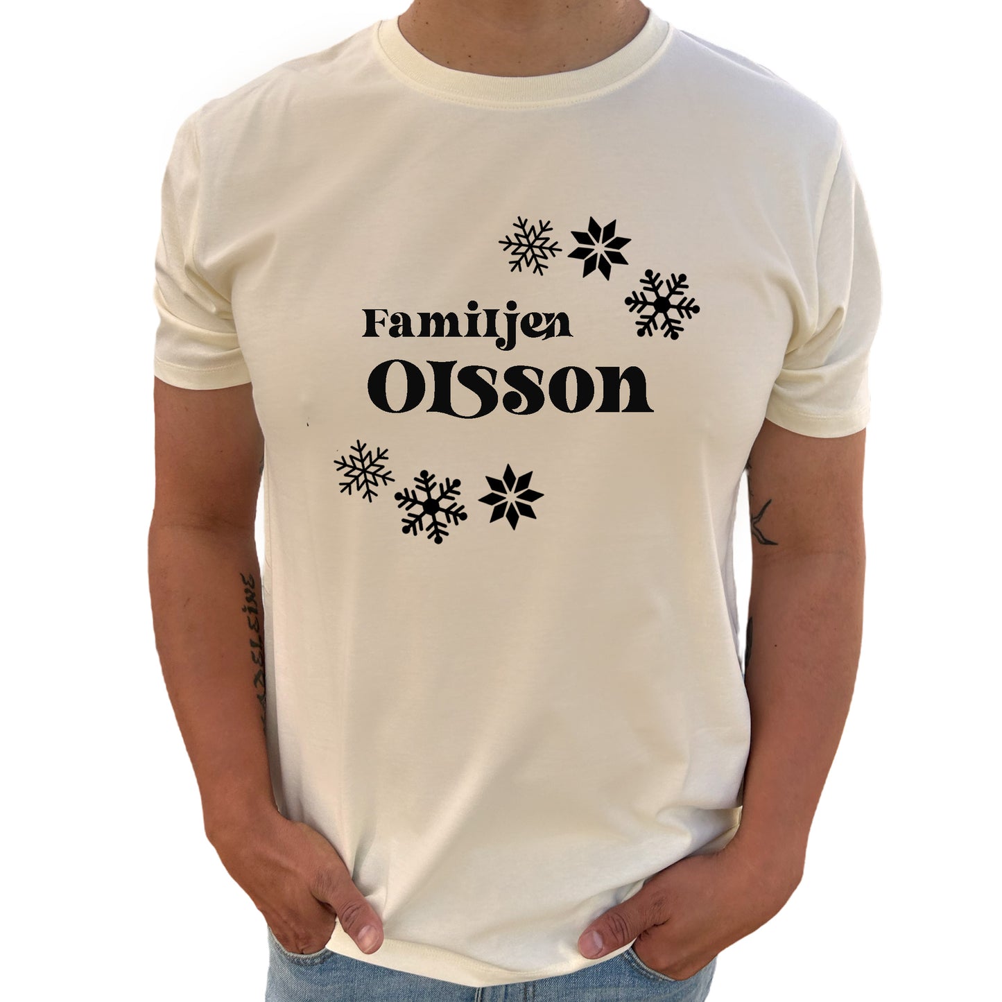 Jul T-shirt Unisex – Anpassa med Ditt Efternamn