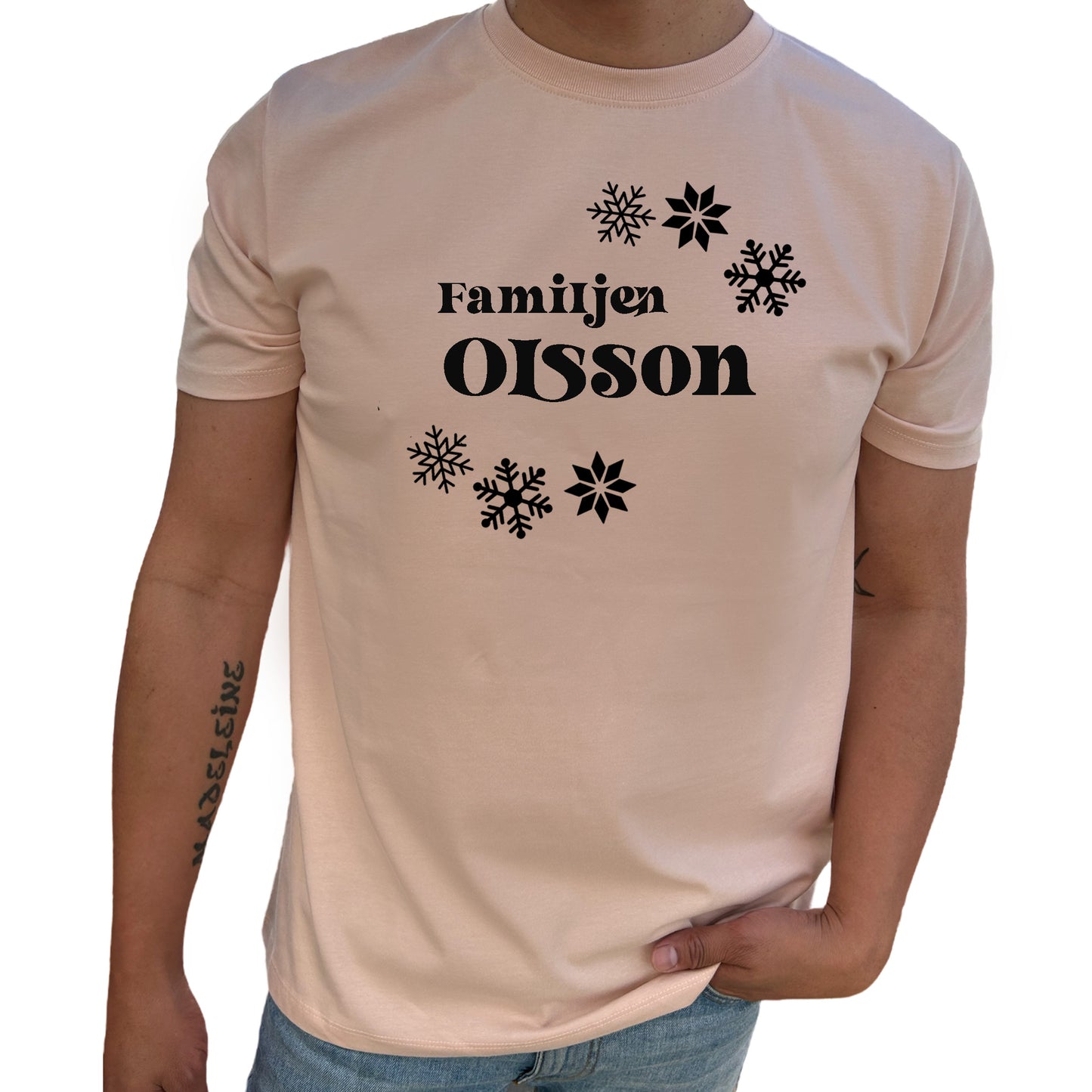 Jul T-shirt Unisex – Anpassa med Ditt Efternamn