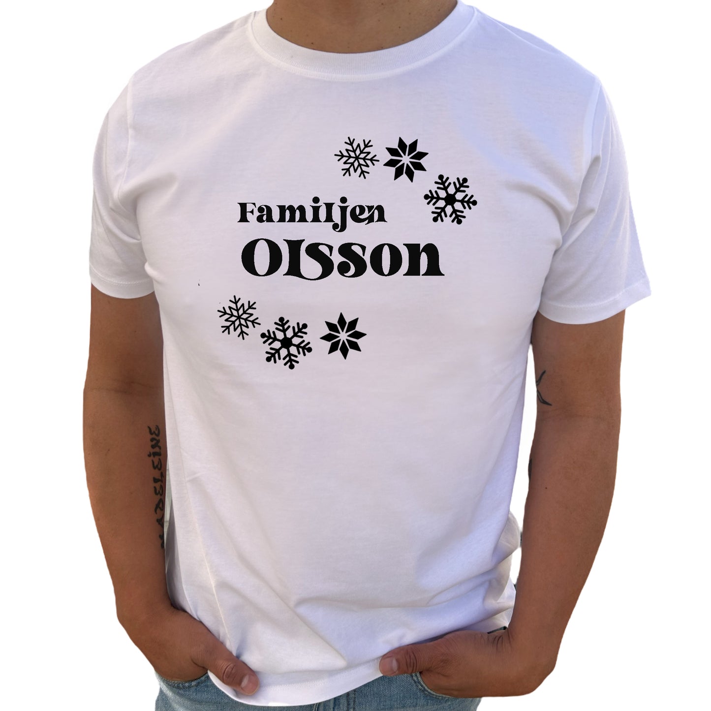 Jul T-shirt Unisex – Anpassa med Ditt Efternamn