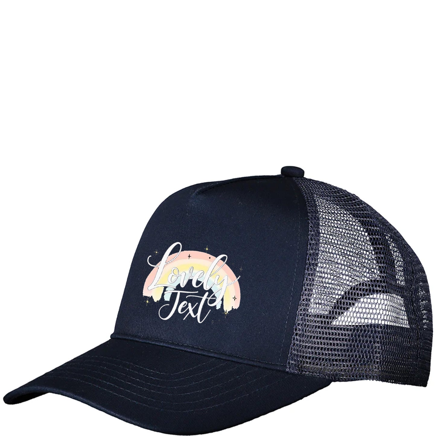 Truckerkeps med Tryck - Ventilerande och Trendig-Lovely Text