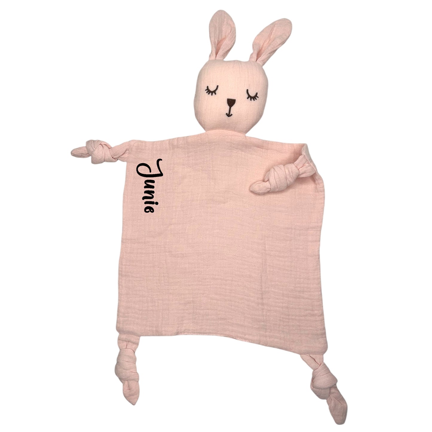 Mjuk och Personlig Kanin Snuttefilt – Med Bebisens Namn-Lovely Text