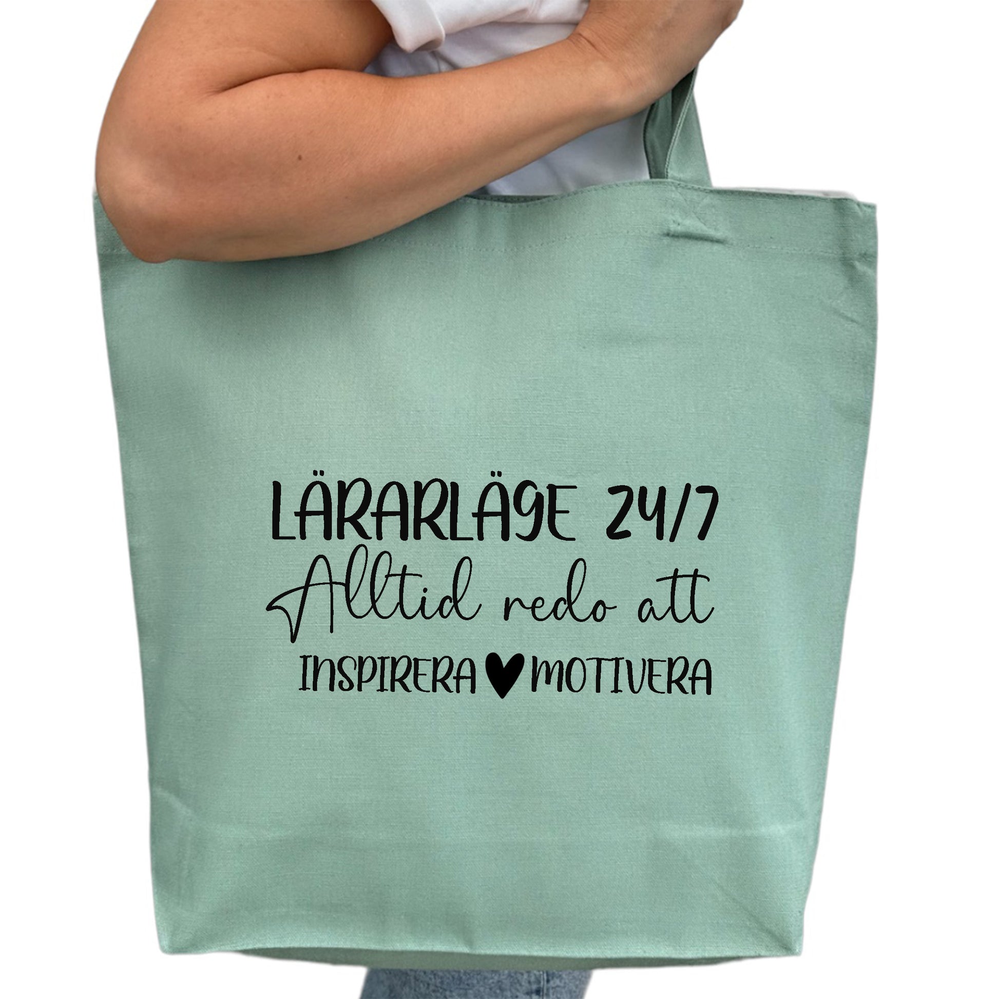 Lärarläge 24/7 - Tygpåse Lärare-Lovely Text