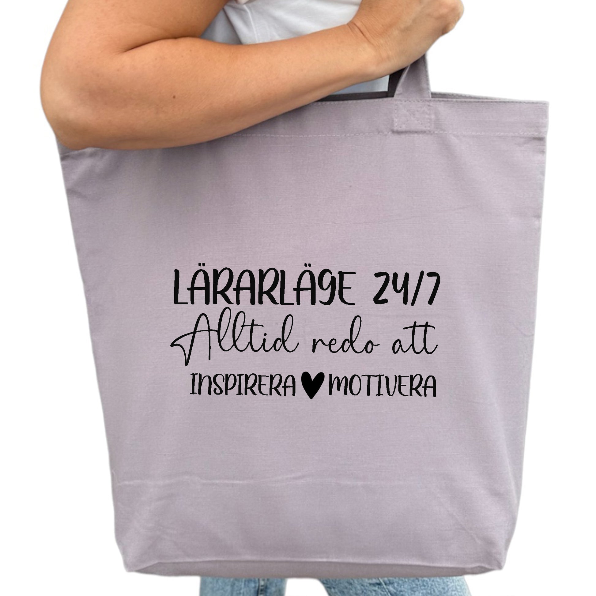 Lärarläge 24/7 - Tygpåse Lärare-Lovely Text