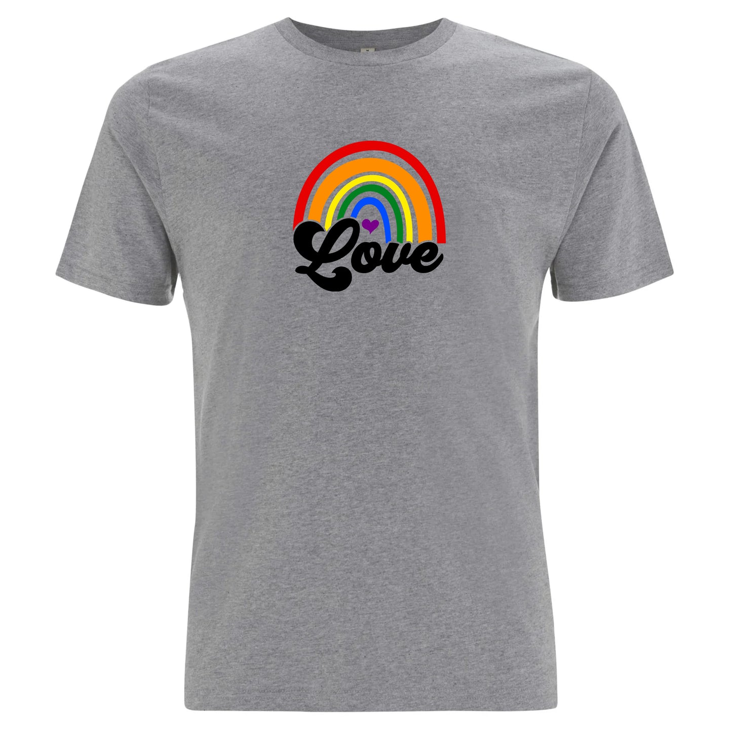 Pride Love – T-shirt med regnbågsmotiv (Unisex)-Lovely Text