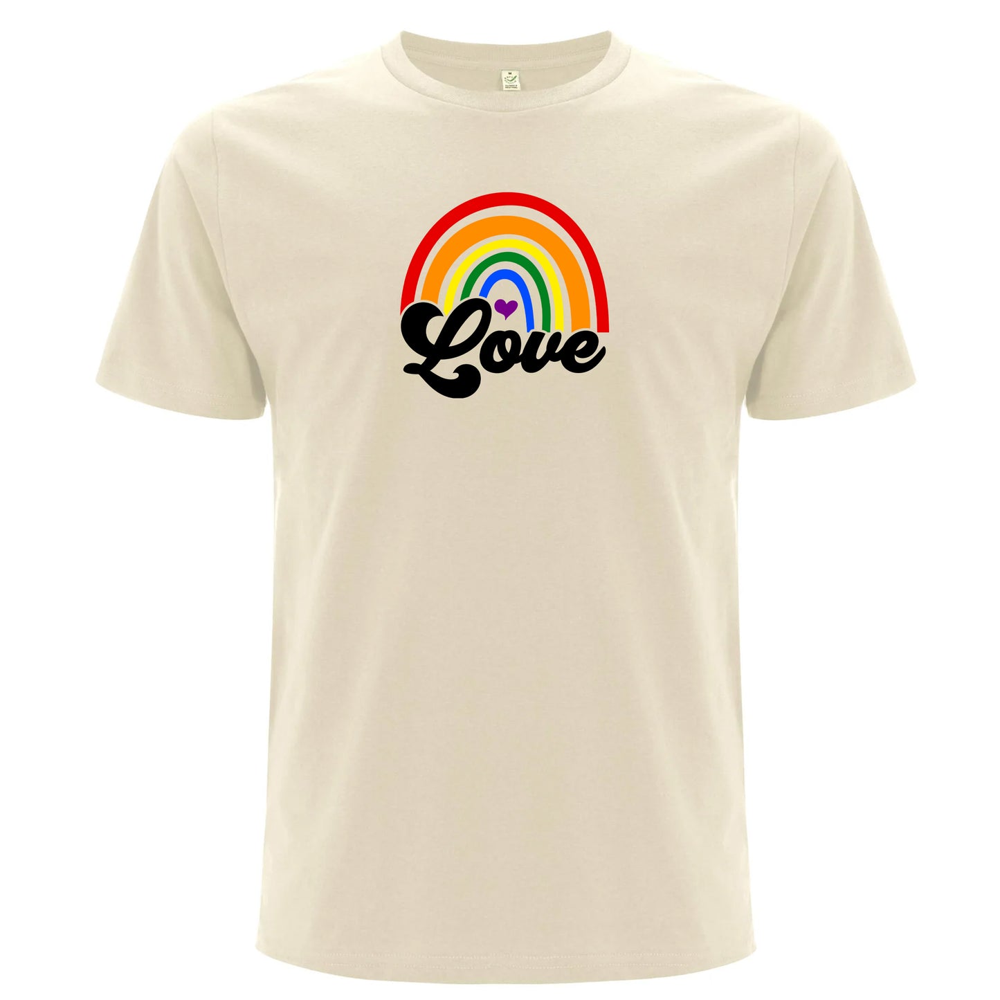 Pride Love – T-shirt med regnbågsmotiv (Unisex)-Lovely Text
