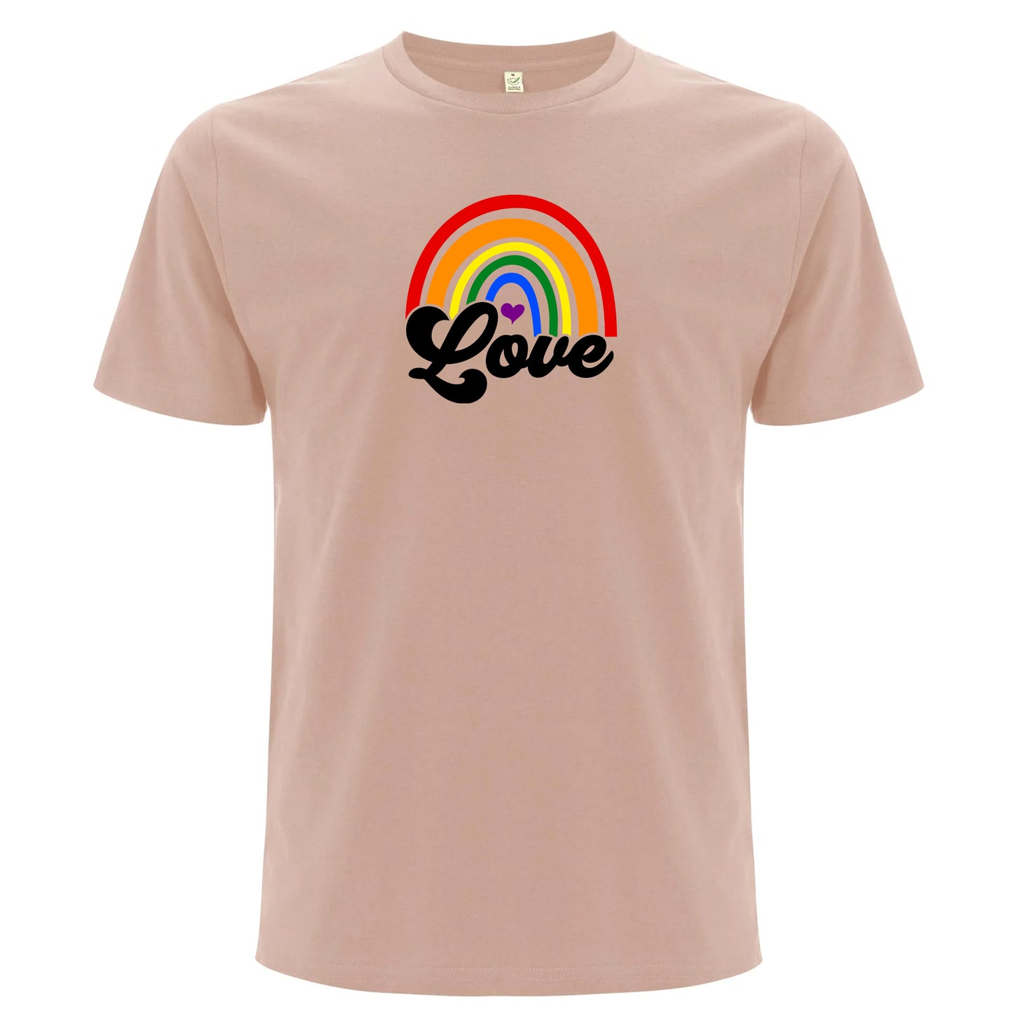 Pride Love – T-shirt med regnbågsmotiv (Unisex)-Lovely Text