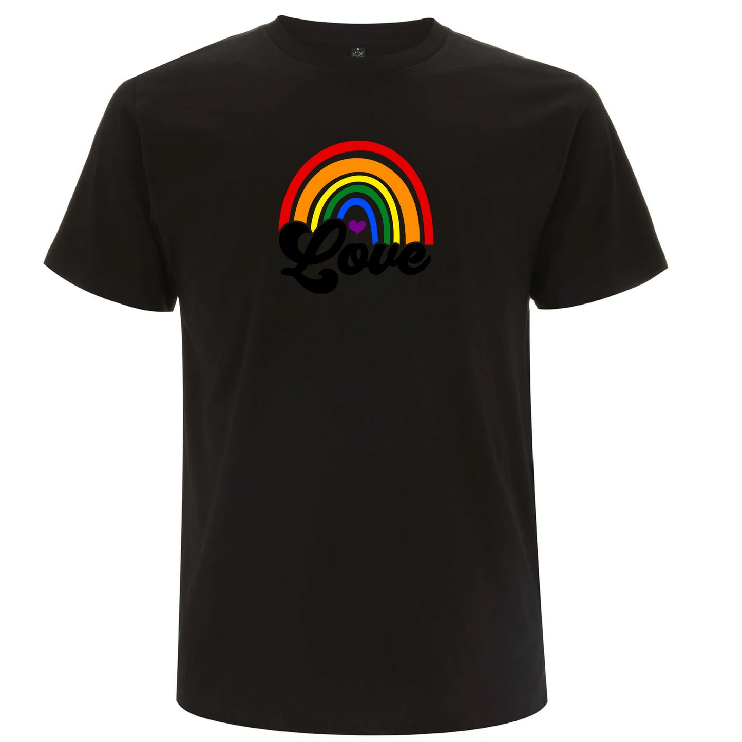 Pride Love – T-shirt med regnbågsmotiv (Unisex)-Lovely Text