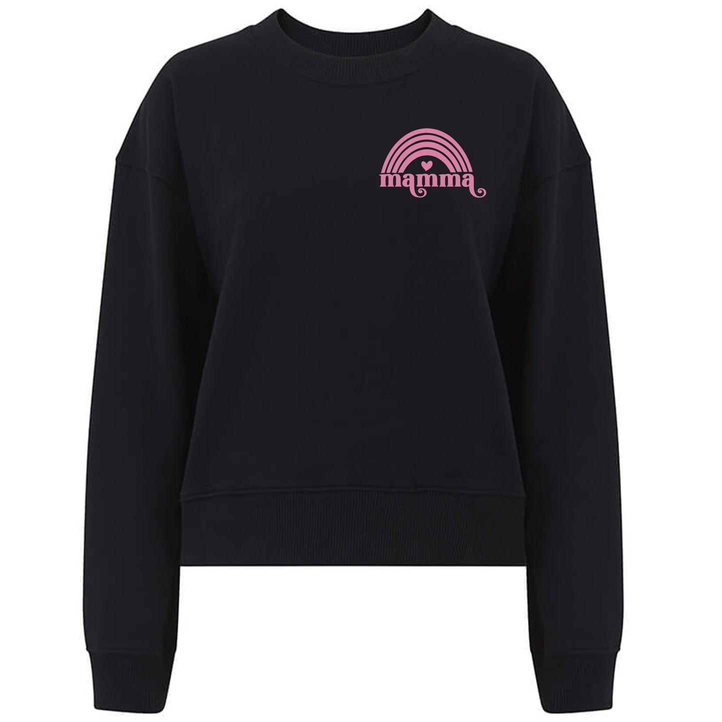 Kärlek i rosa Regnbåge - Mamma Tröja-Lovely Text