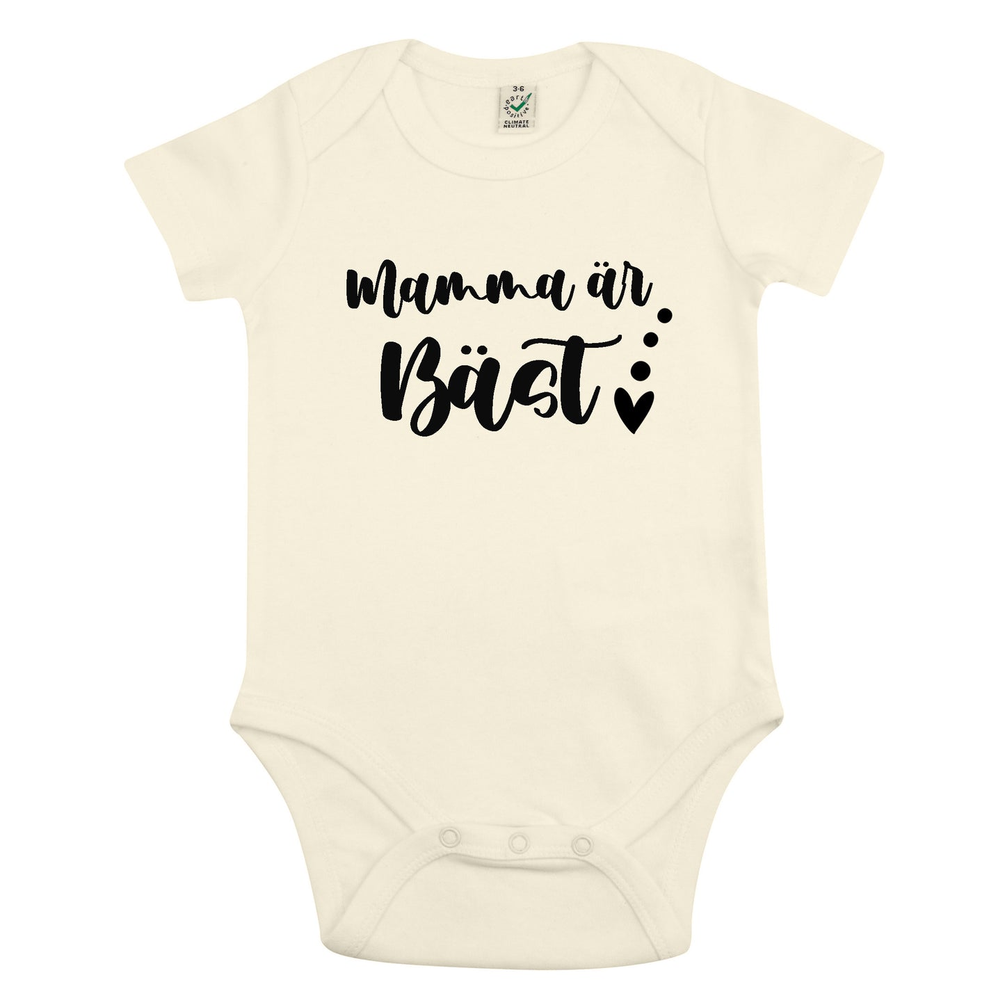 Mamma är Bäst Babybody Nyfödd-Lovely Text