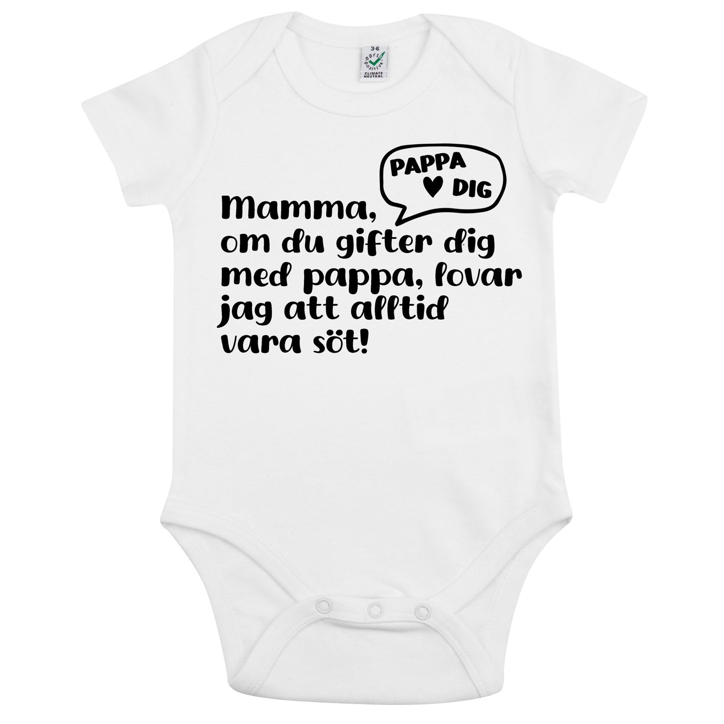 Sötaste löftet – Babybody med frieri till mamma eller pappa