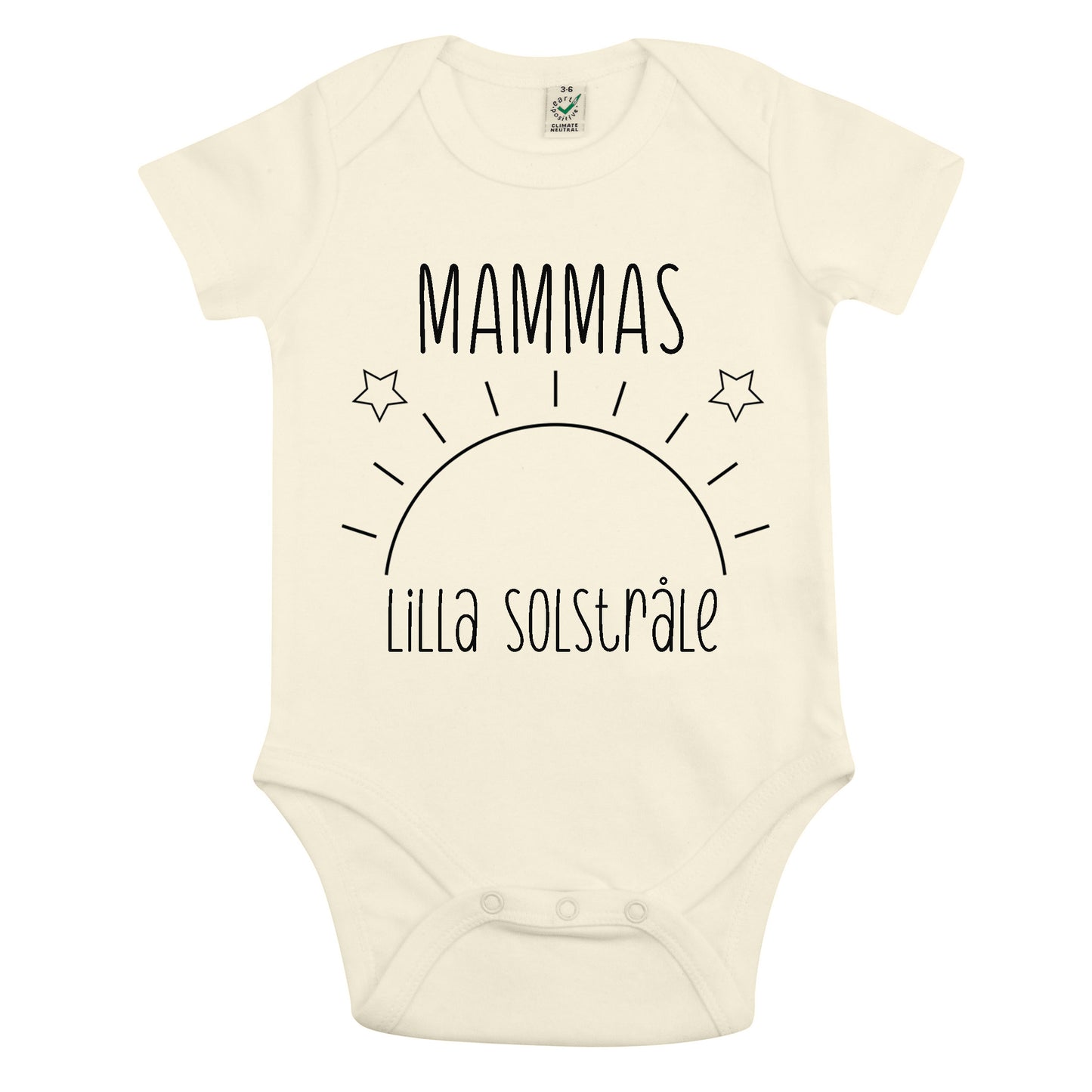 Mammas Lilla Solstråle Baby Body-Lovely Text