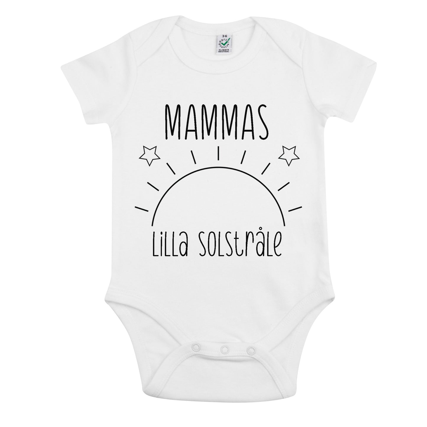 Mammas Lilla Solstråle Baby Body-Lovely Text