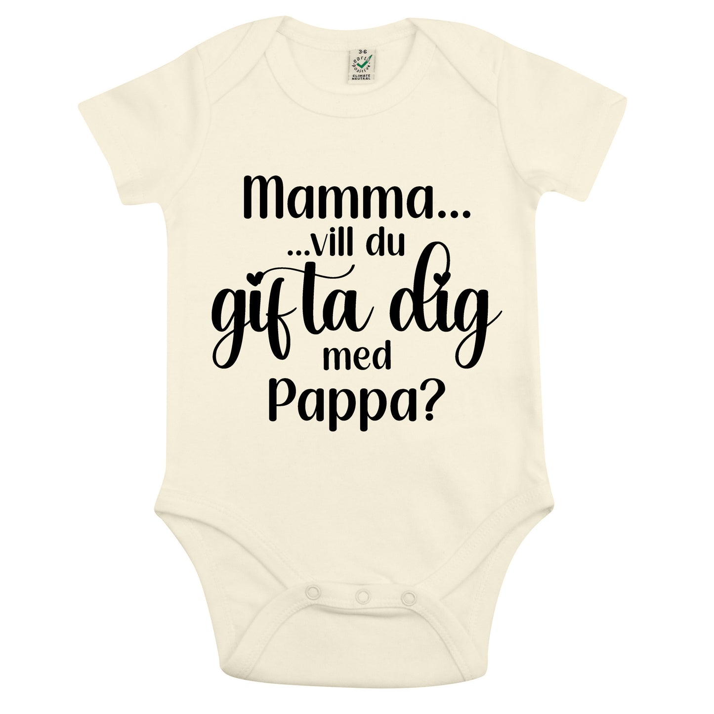 Ställ den stora frågan – babybody till mamma eller pappa