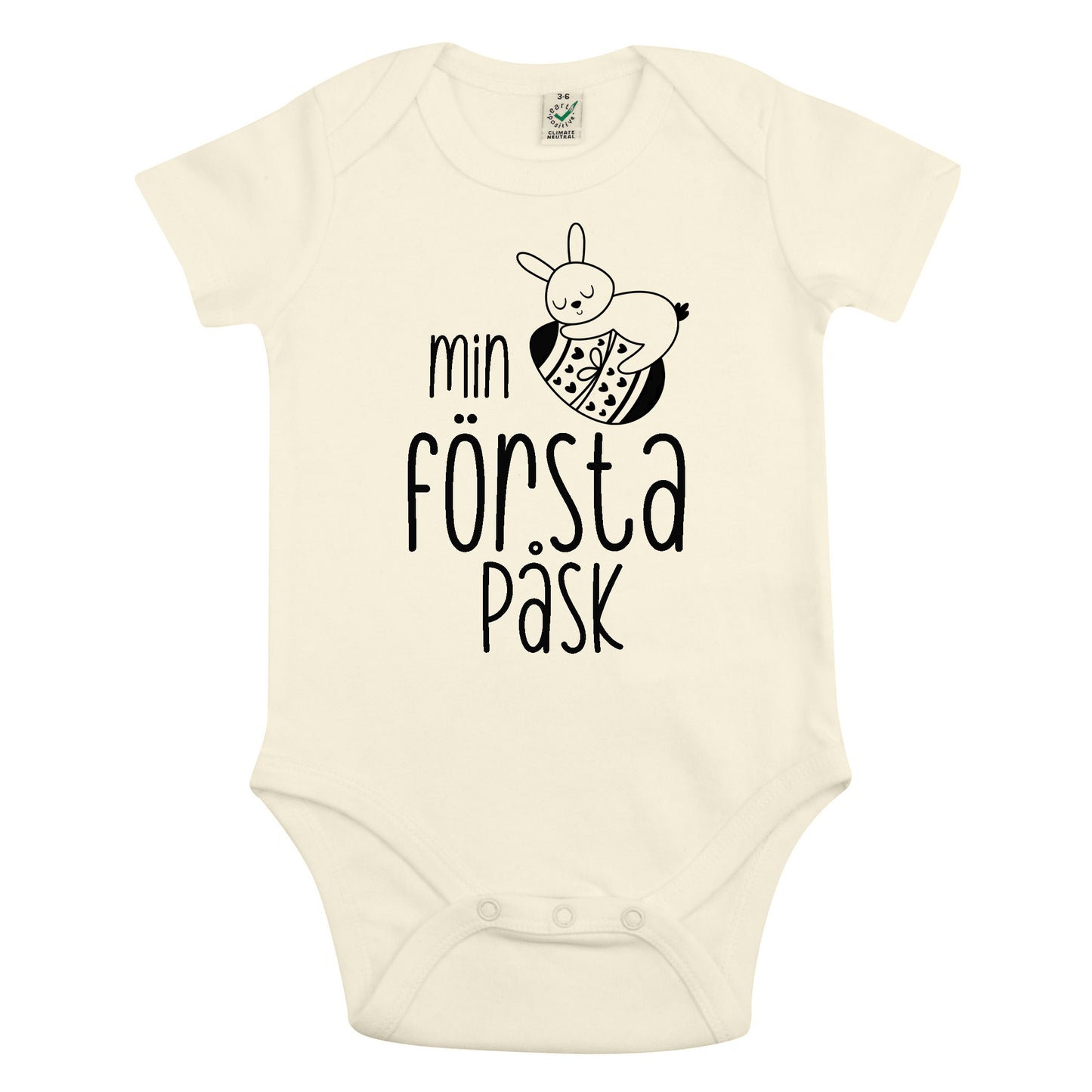 Min Första Påsk Babybody Nyfödd-Lovely Text