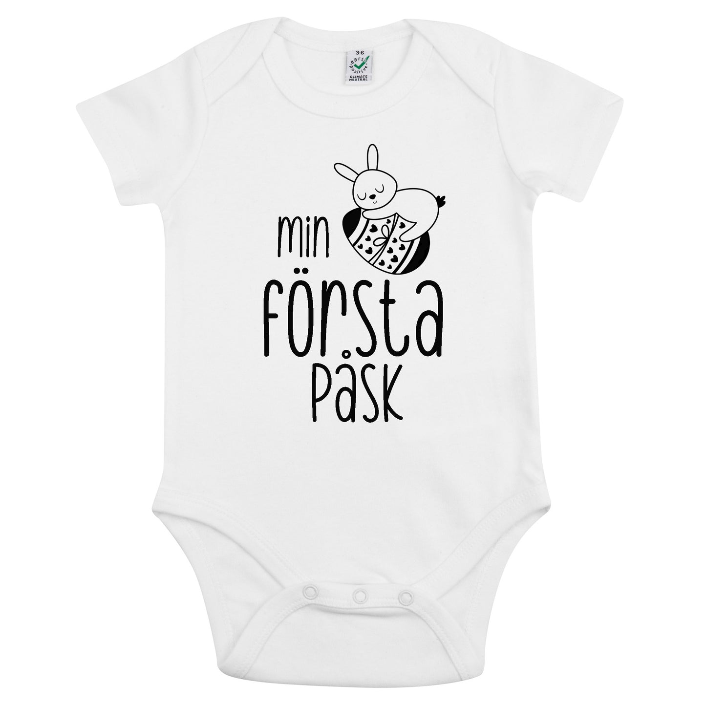 Min Första Påsk Babybody Nyfödd-Lovely Text