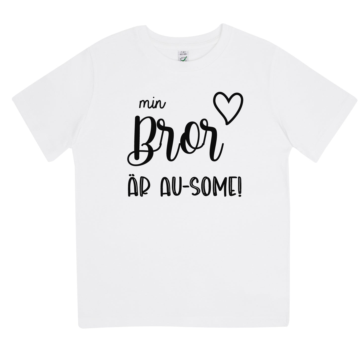 T-shirt för barn med Autismglädje – Min Bror är AU-Some-Lovely Text