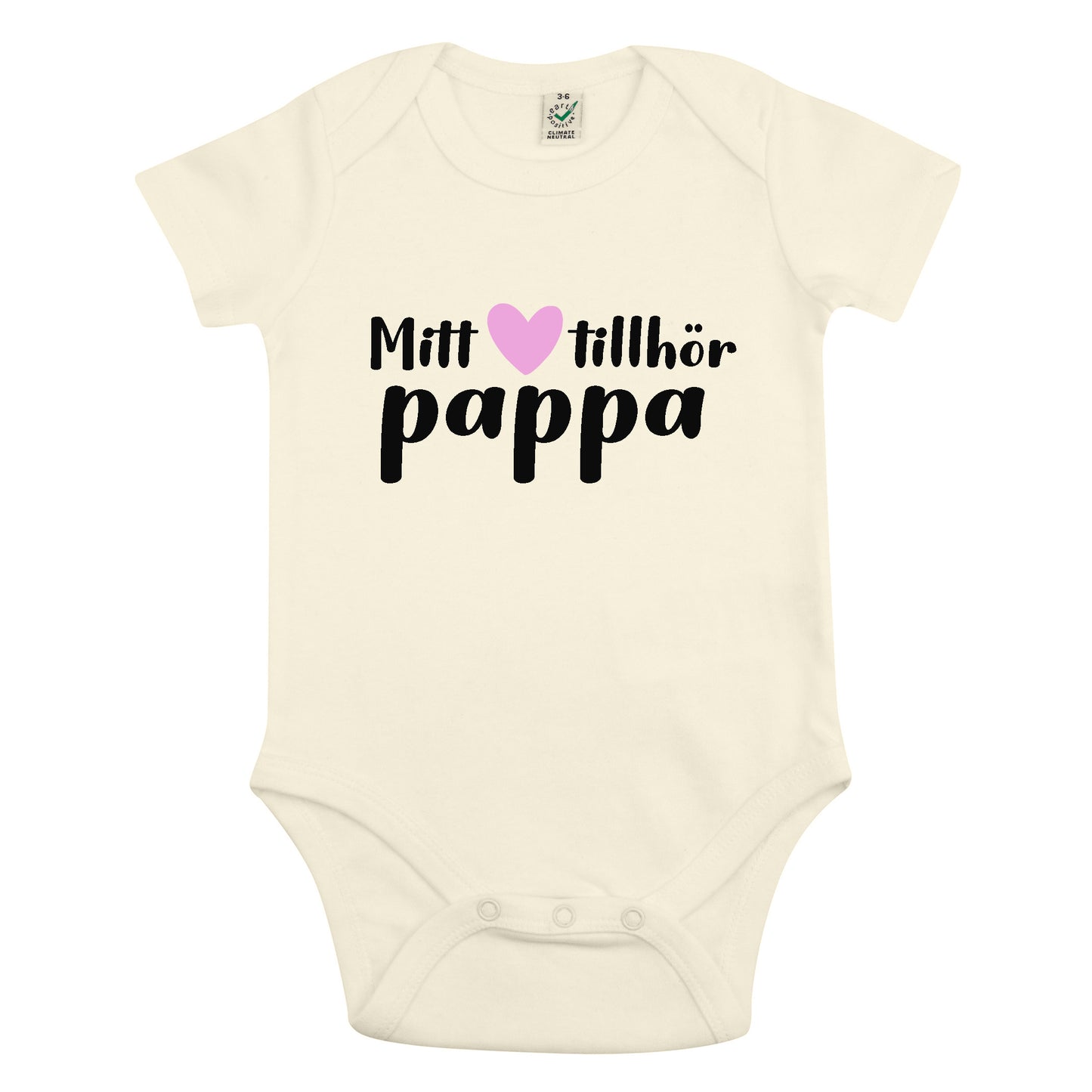 Mitt Hjärta Tillhör Pappa Babybody Nyfödd-Lovely Text