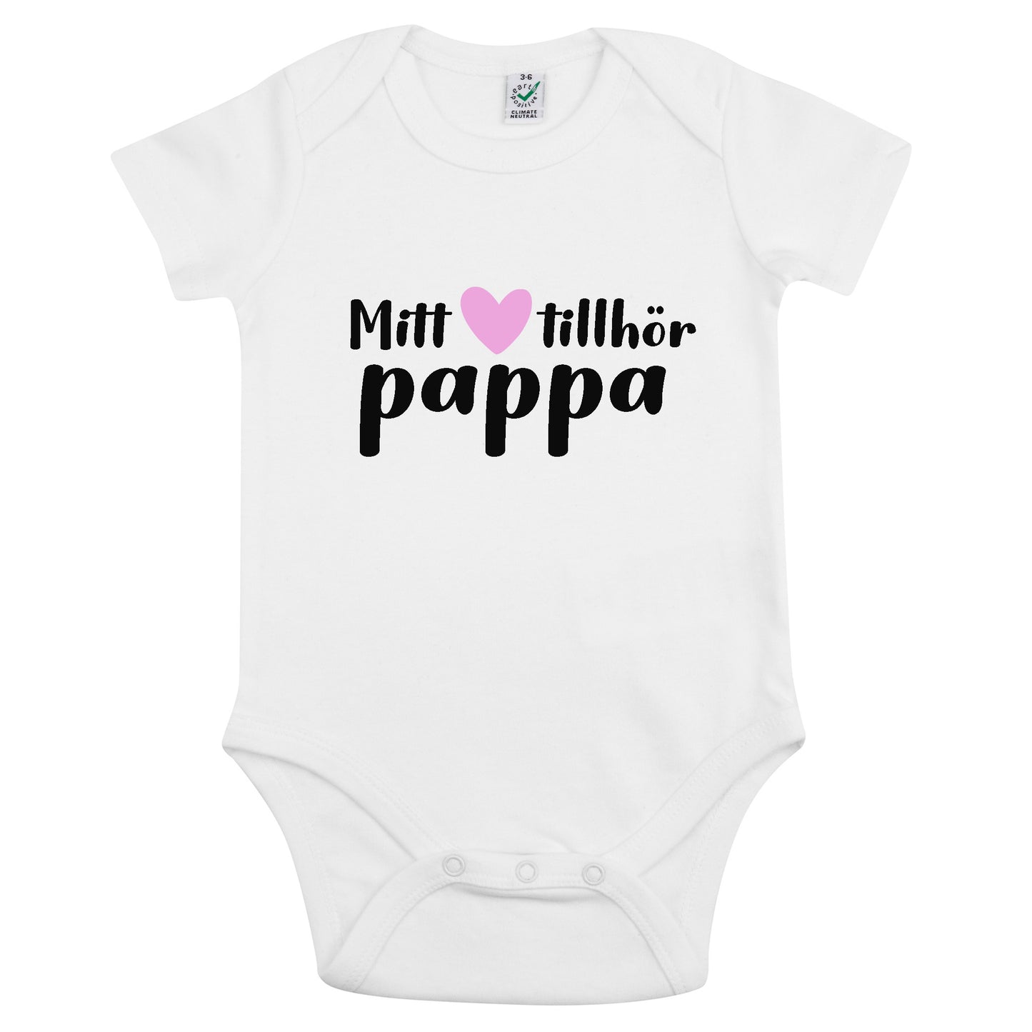 Mitt Hjärta Tillhör Pappa Babybody Nyfödd-Lovely Text