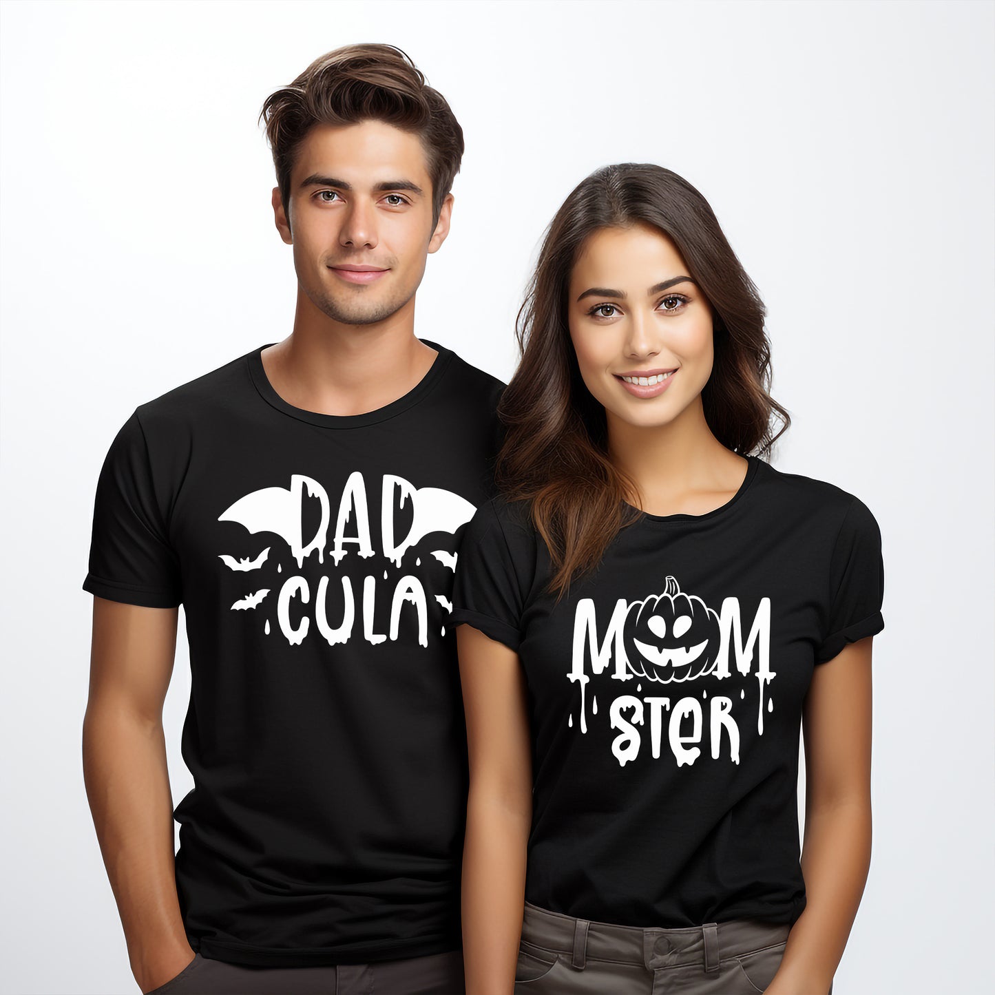 DAD Cula Halloween T-shirt-Lovely Text