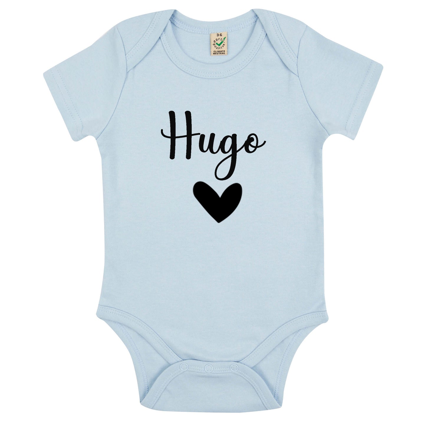 Namn Hjärta Babybody Nyfödd