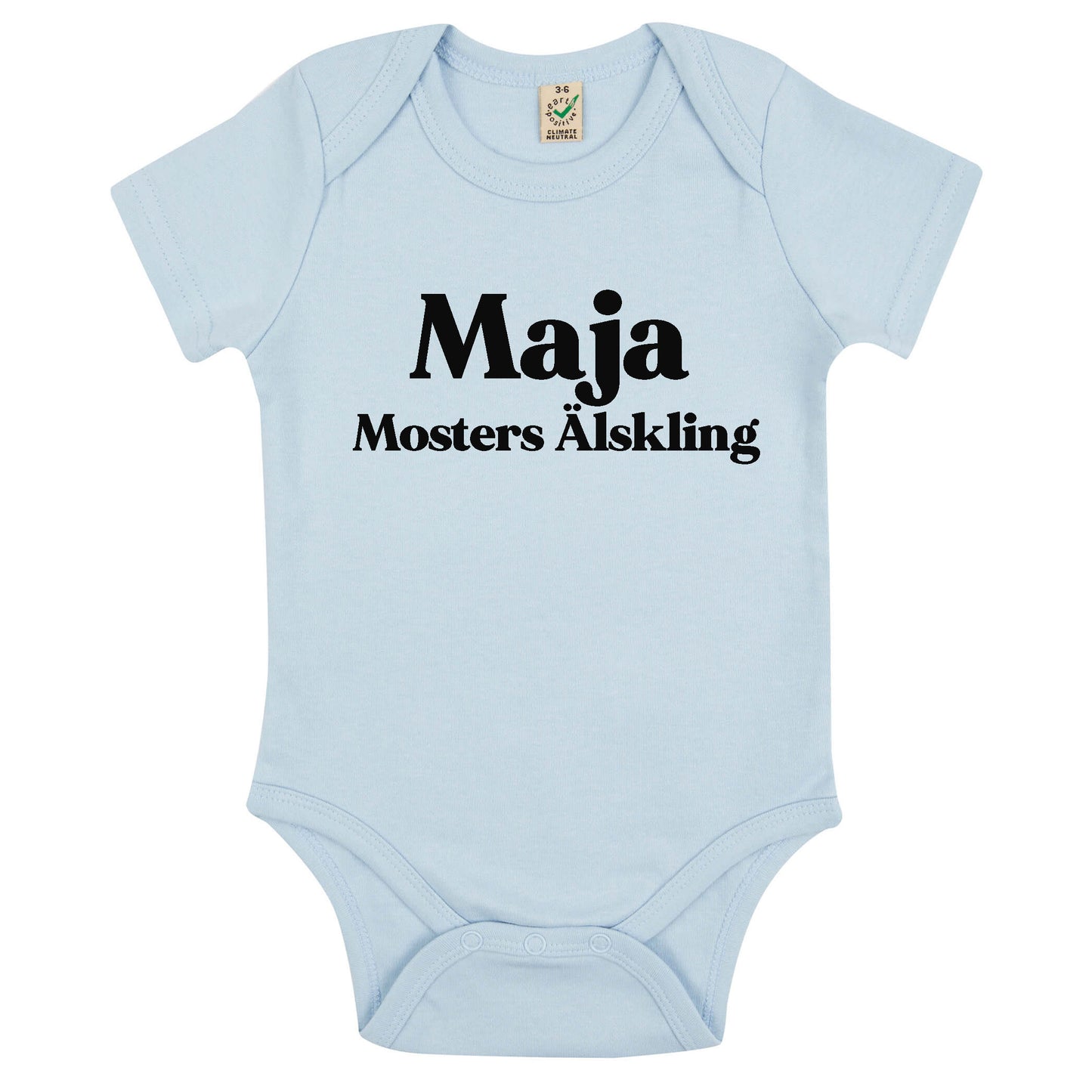 Namn Mosters Älskling Babybody Nyfödd-Lovely Text