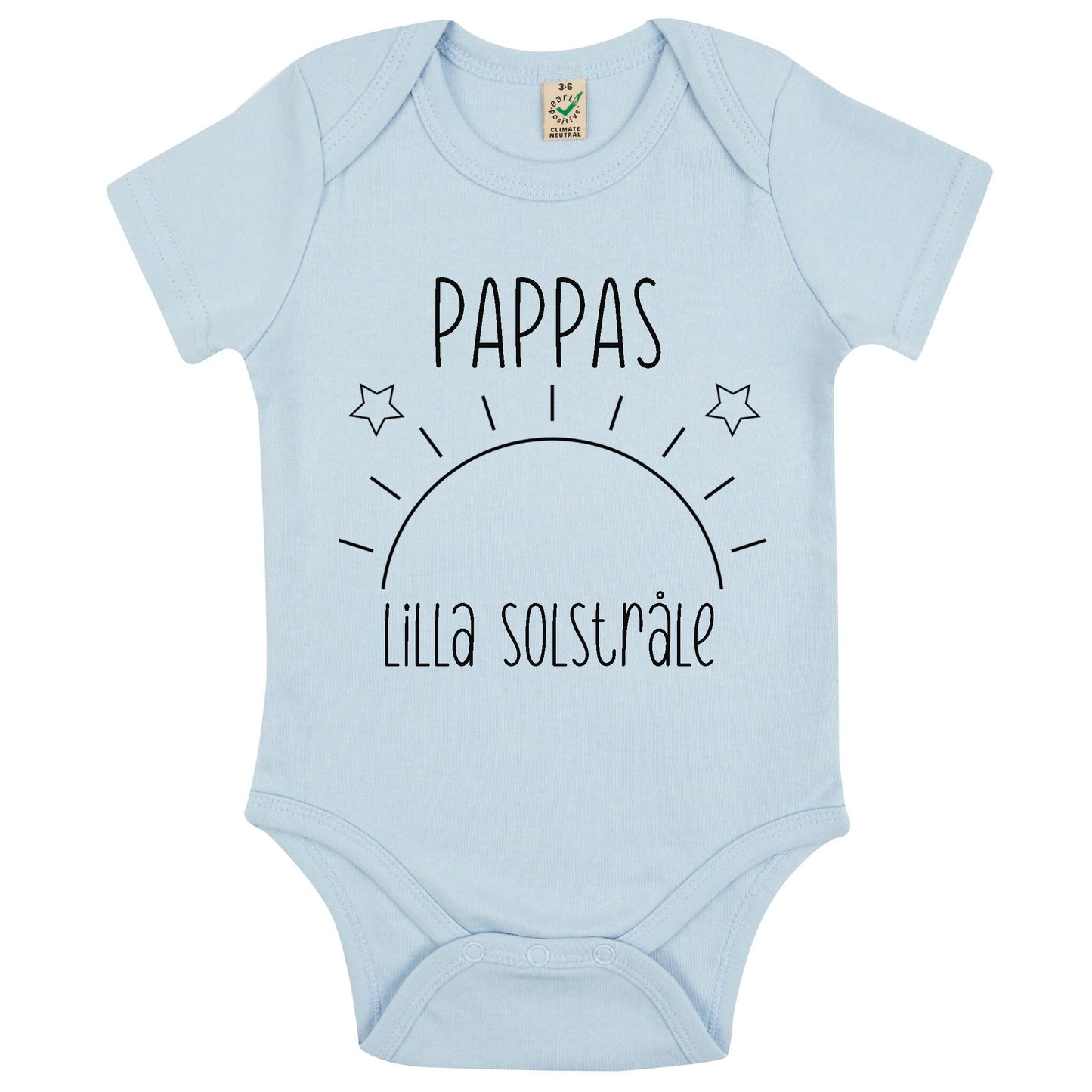 Pappas Lilla Solstråle Baby Body-Lovely Text