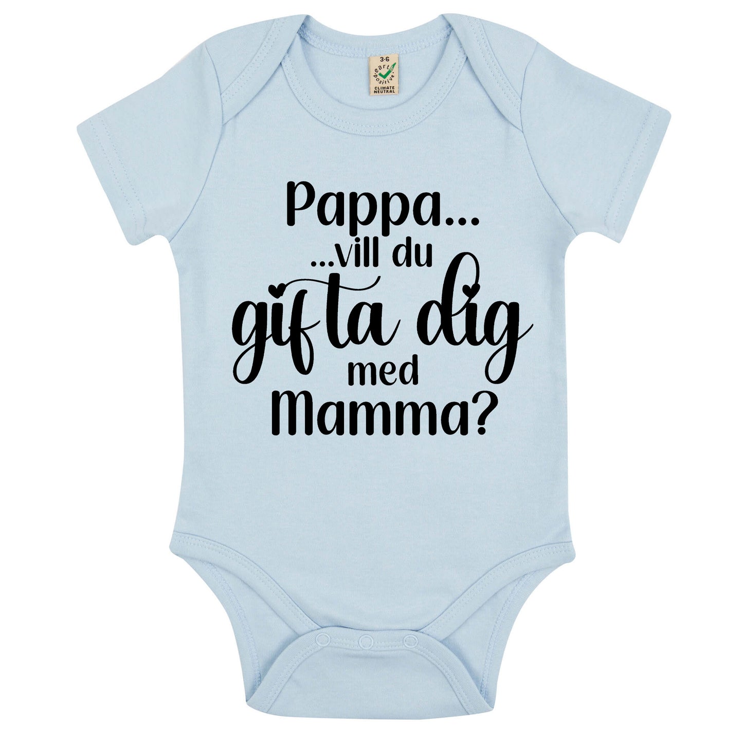 Ställ den stora frågan – babybody till mamma eller pappa-Lovely Text