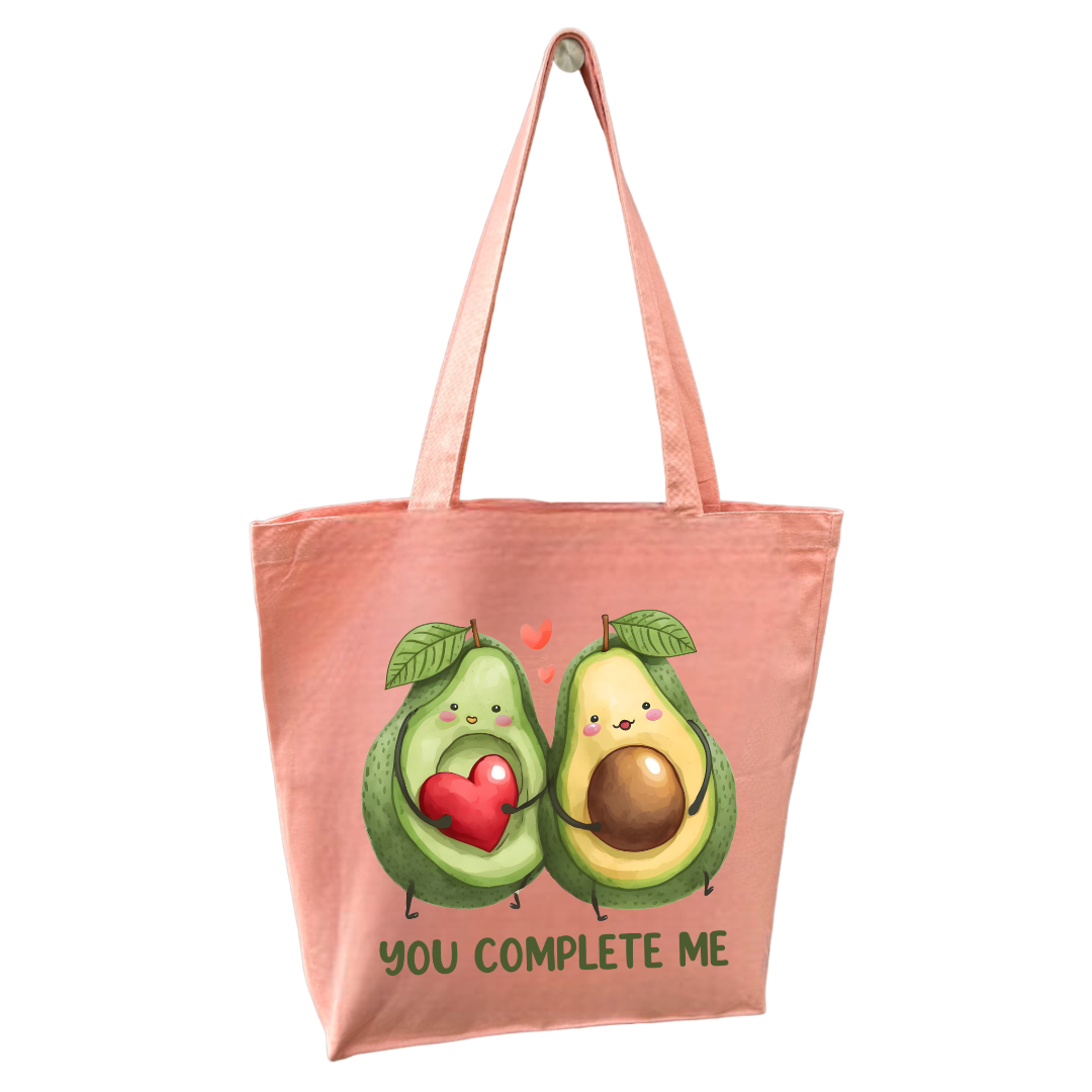You Complete Me Avocado Tygpåse