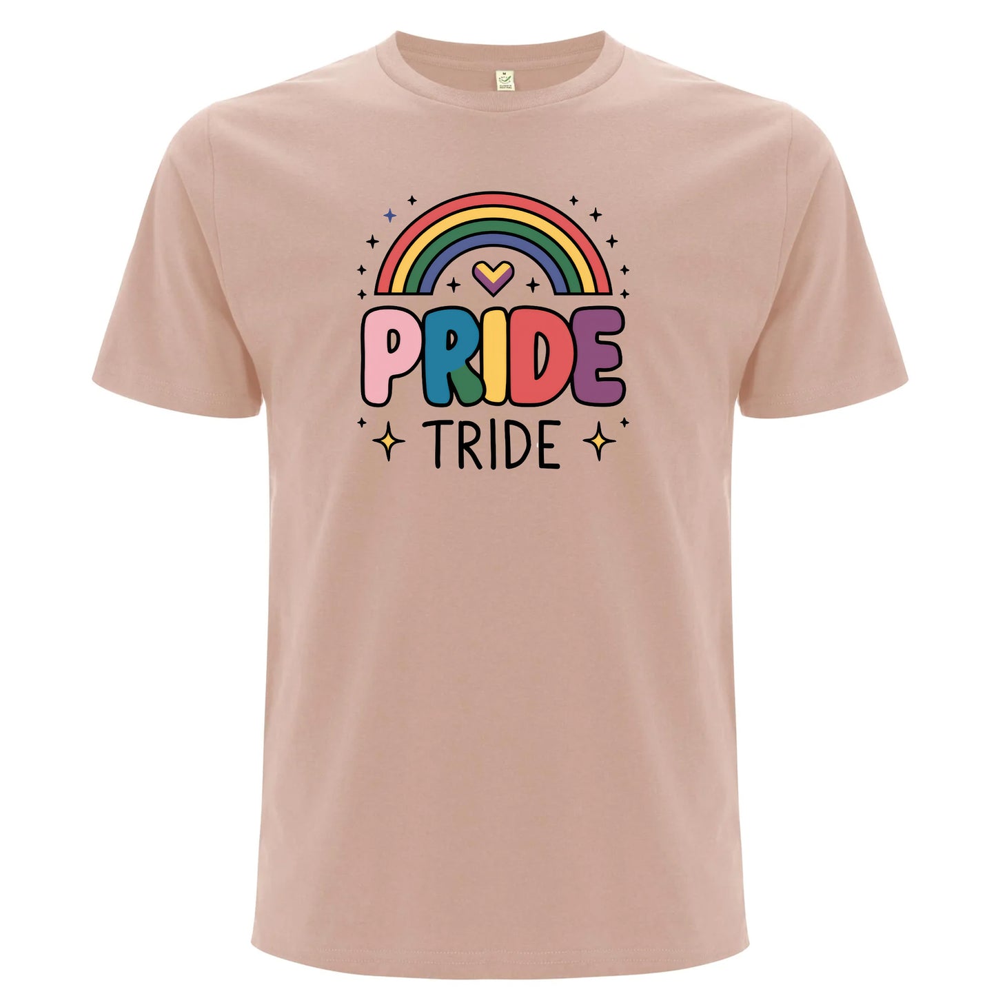 Pride Tribe – T-shirt med regnbåge (Unisex)-Lovely Text