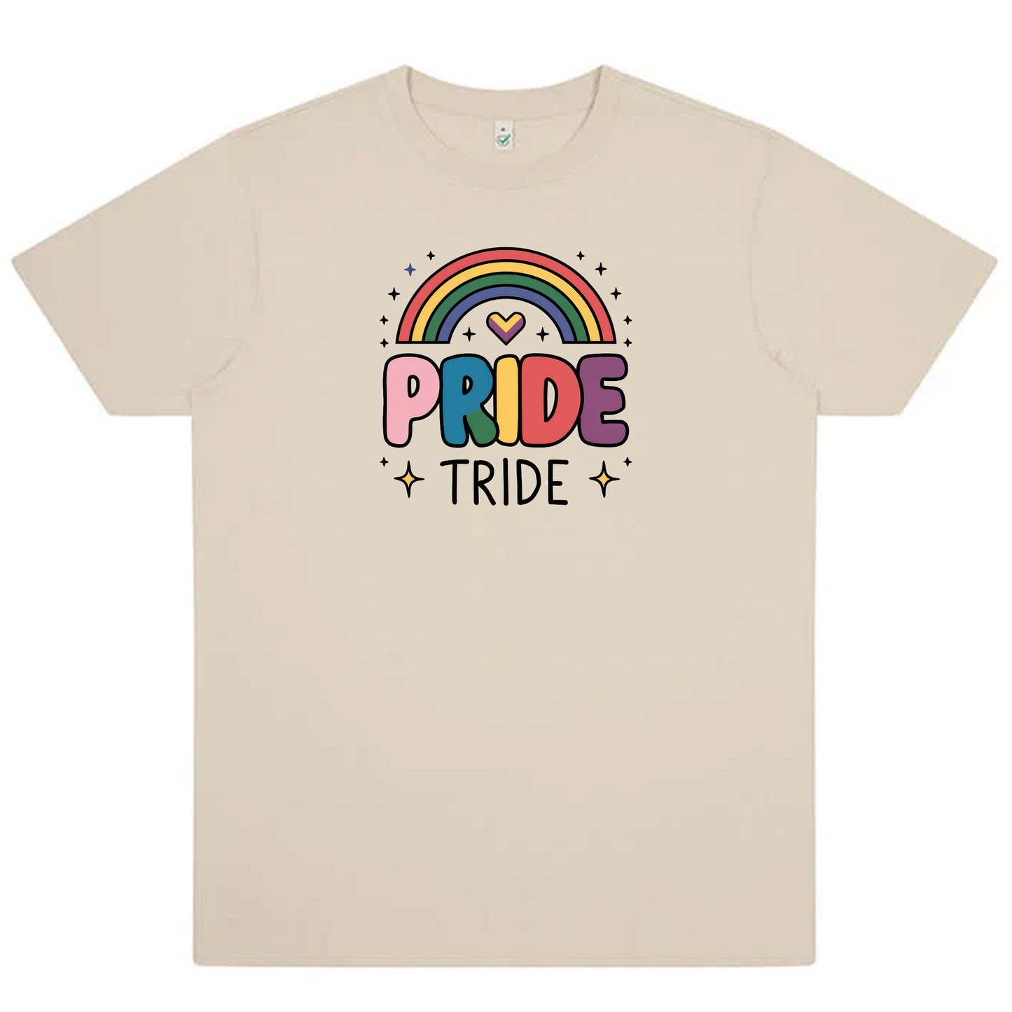 Pride Tribe – T-shirt med regnbåge (Unisex)-Lovely Text