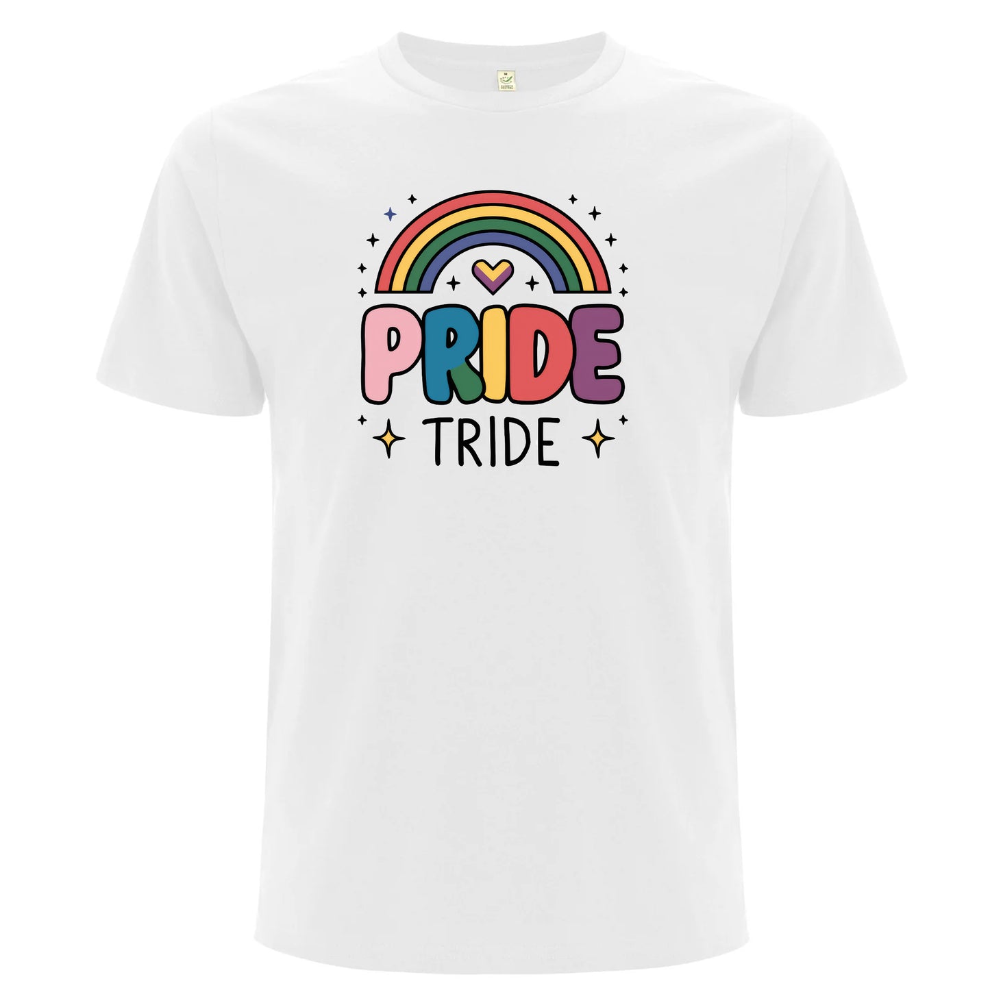 Pride Tribe – T-shirt med regnbåge (Unisex)-Lovely Text