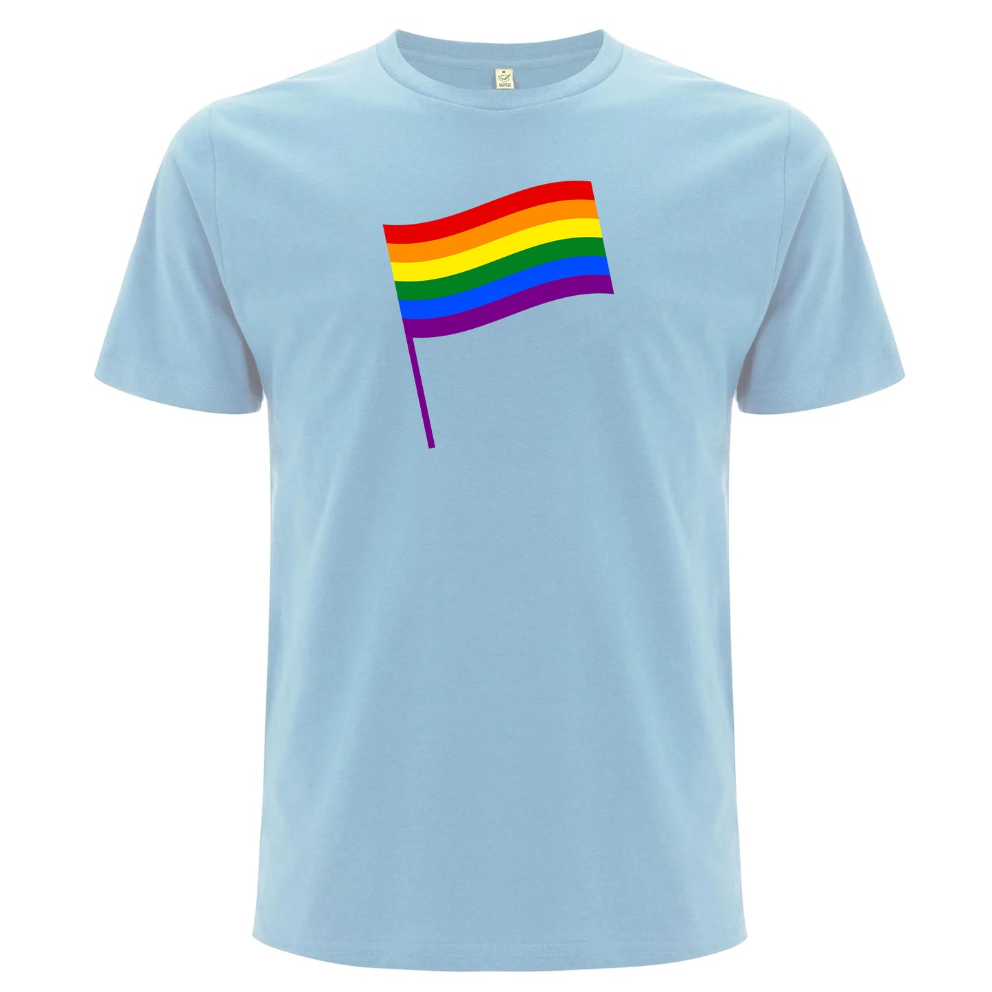 Pride T-shirt med flagga – Klassisk design (Unisex)-Lovely Text