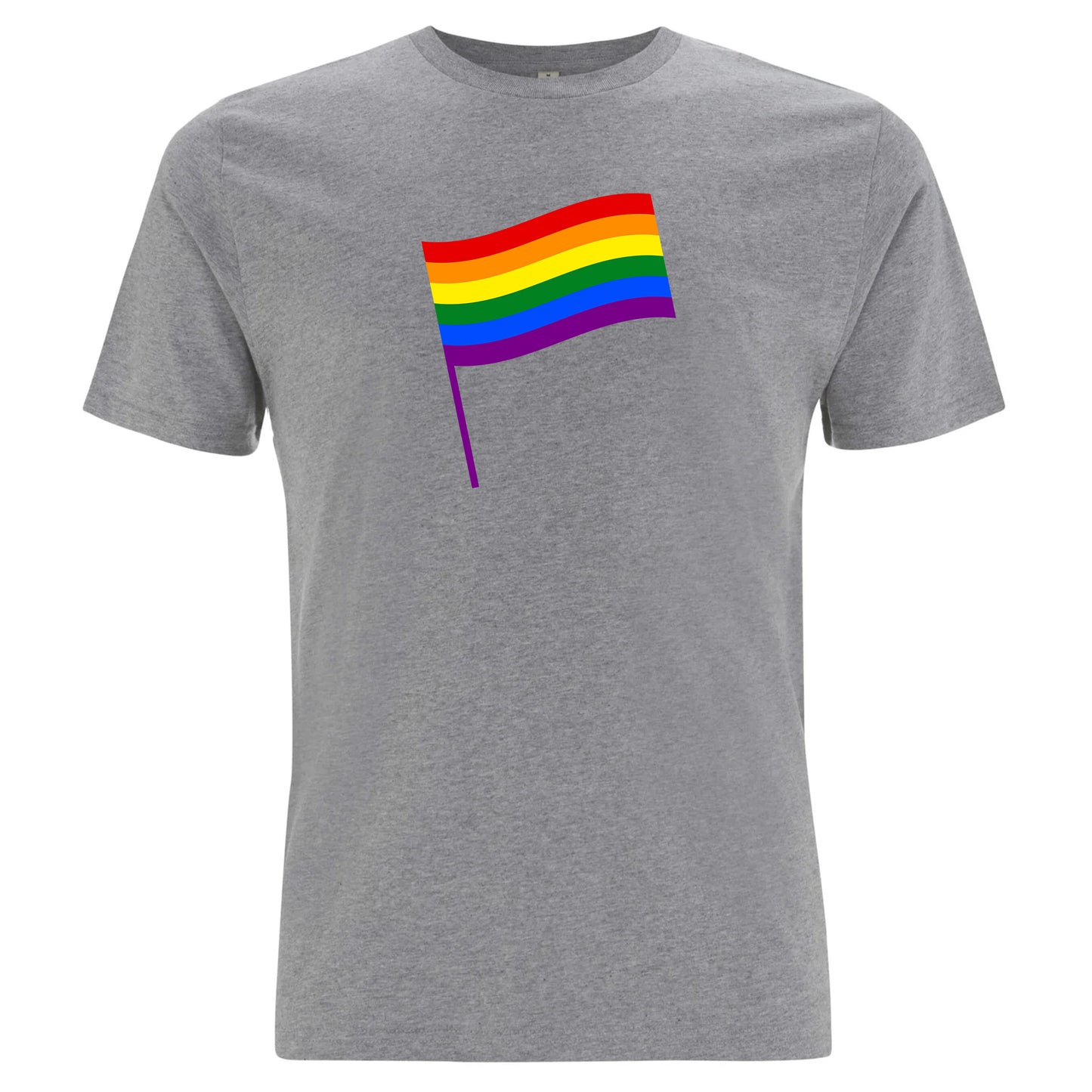 Pride T-shirt med flagga – Klassisk design (Unisex)-Lovely Text