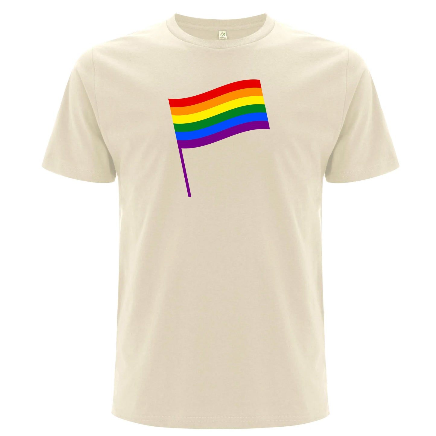 Pride T-shirt med flagga – Klassisk design (Unisex)-Lovely Text
