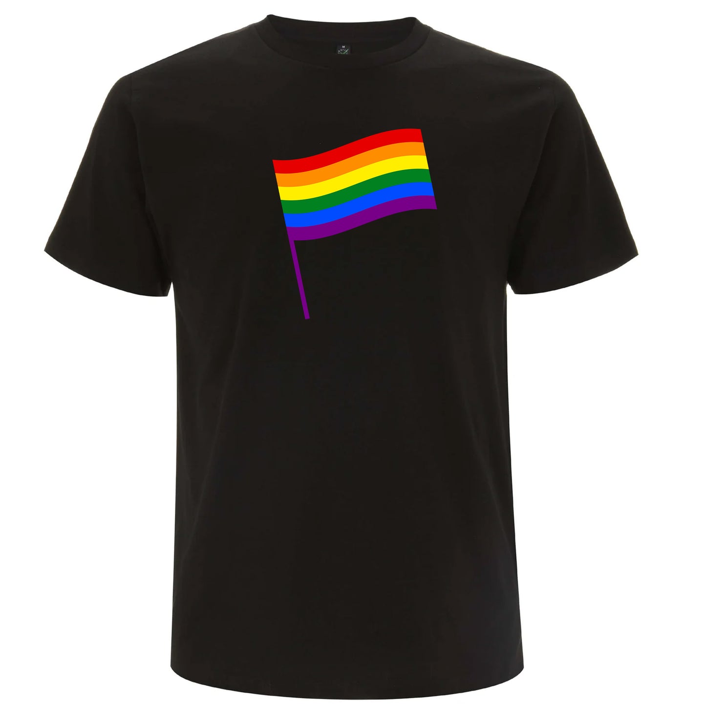 Pride T-shirt med flagga – Klassisk design (Unisex)-Lovely Text