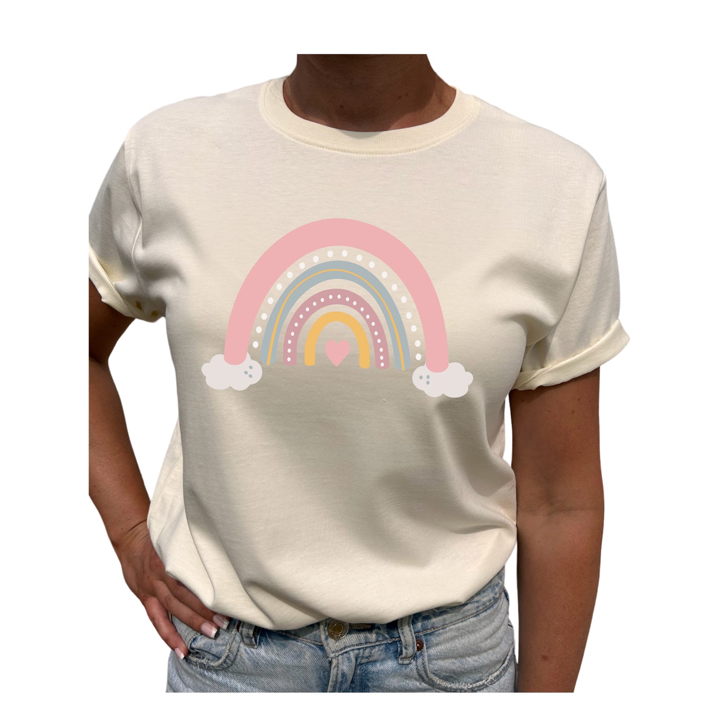 Regnbåge på Moln – Sprid Färg & Glädje T-shirt