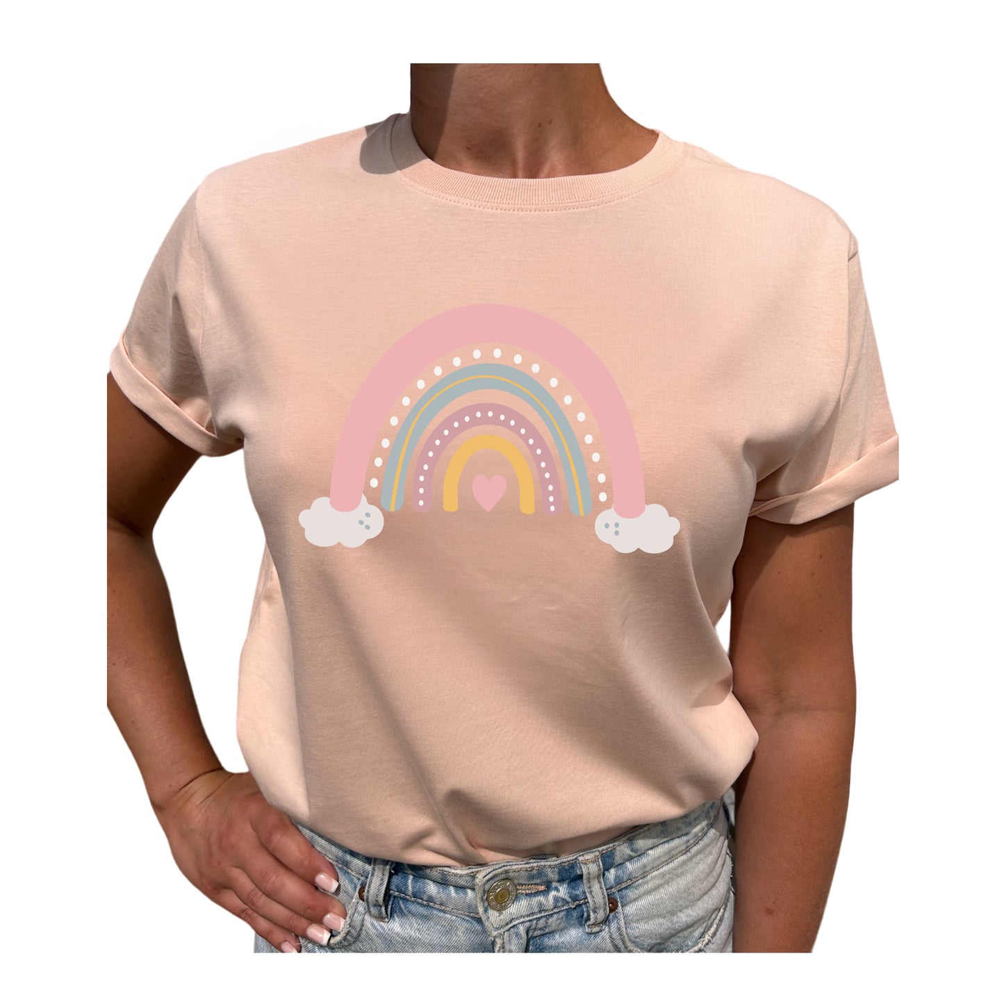 Regnbåge på Moln – Sprid Färg & Glädje T-shirt