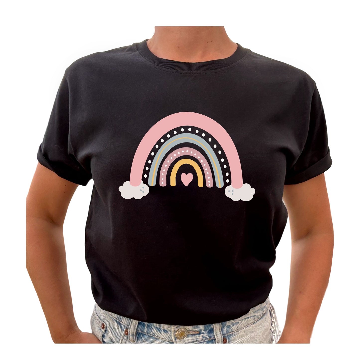 Regnbåge på Moln – Sprid Färg & Glädje T-shirt