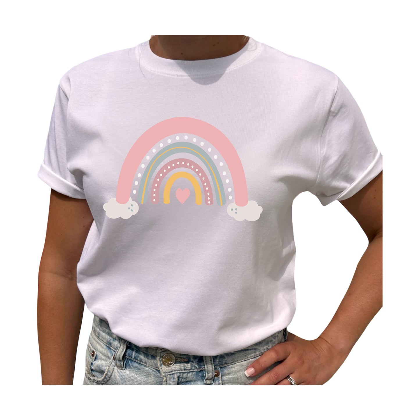 Regnbåge på Moln – Sprid Färg & Glädje T-shirt