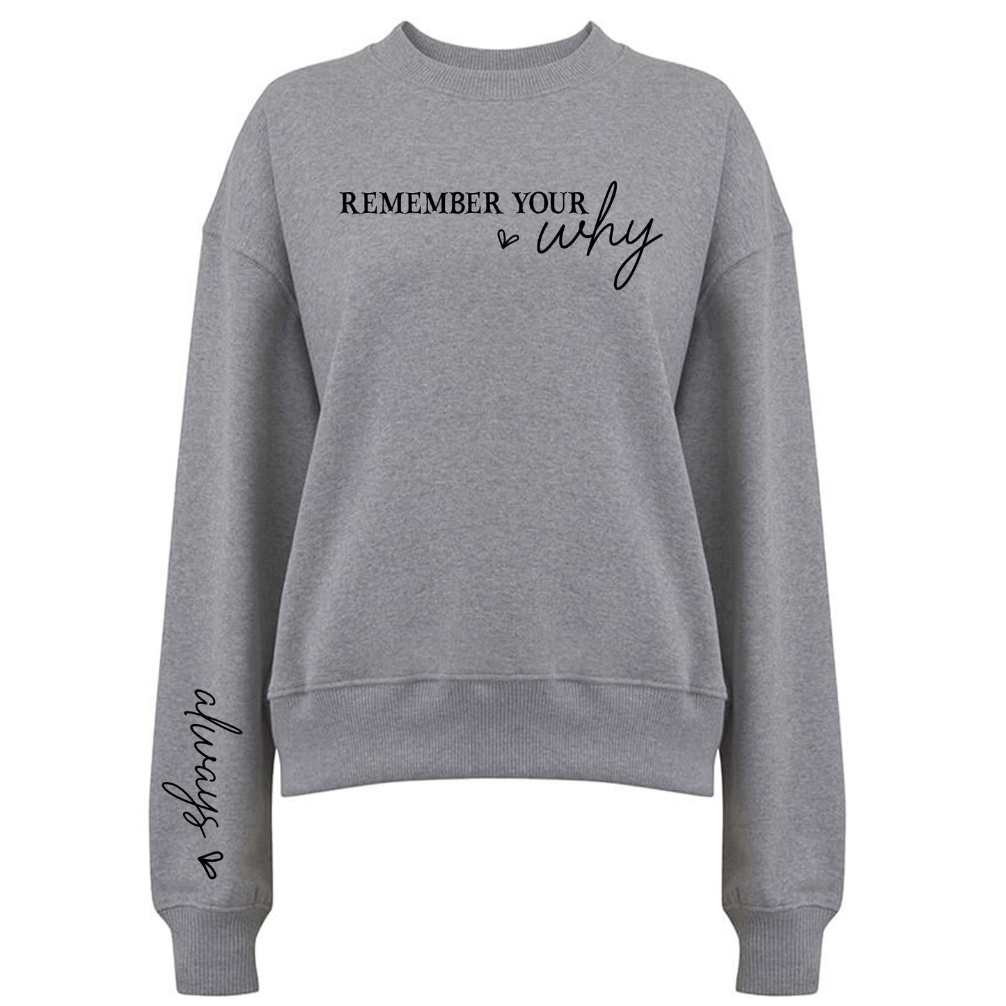 Remember Your Why Tröja-Lovely Text