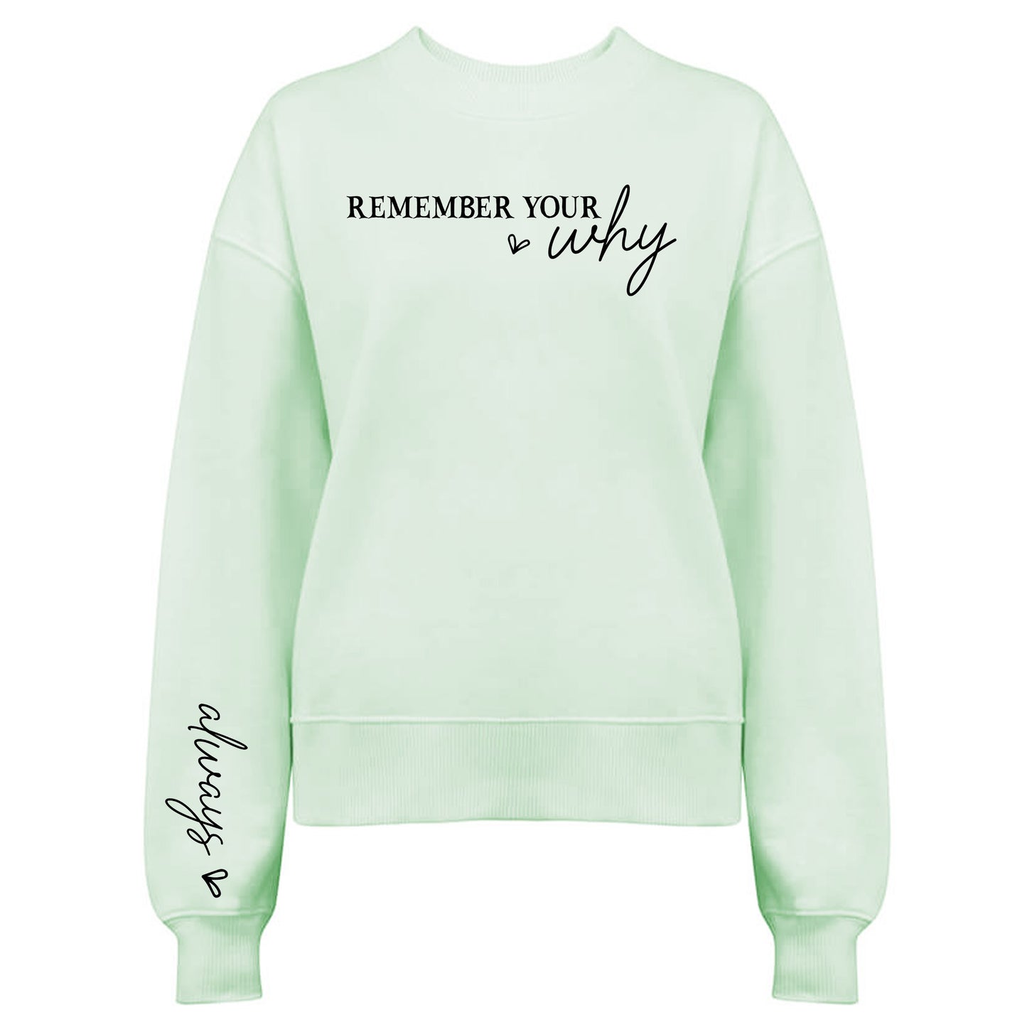 Remember Your Why Tröja-Lovely Text
