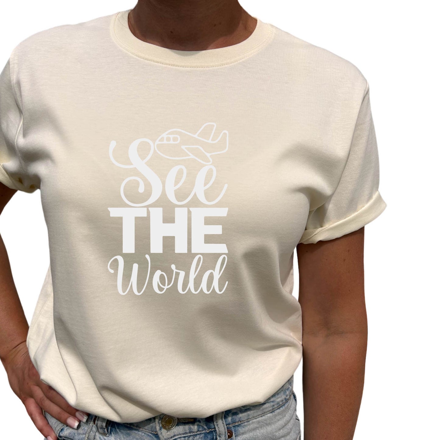 See The World T-shirt-Lovely Text