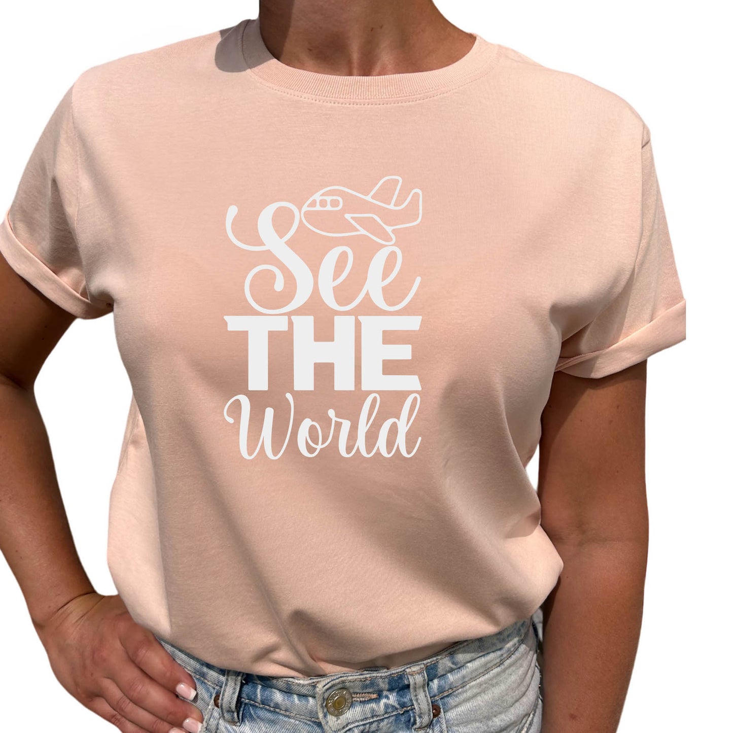 See The World T-shirt-Lovely Text