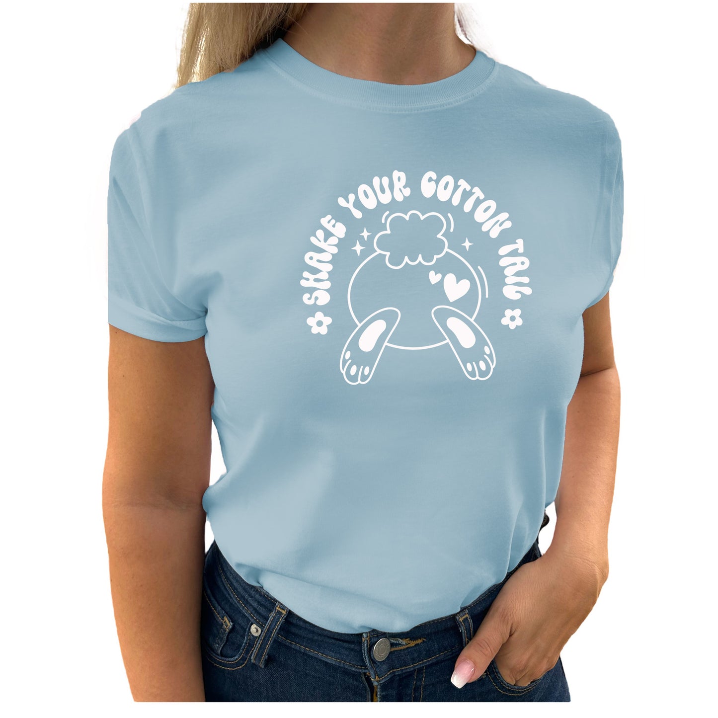 Dansa Med Oss T-shirt: Shake Your Cotton Tail-Lovely Text