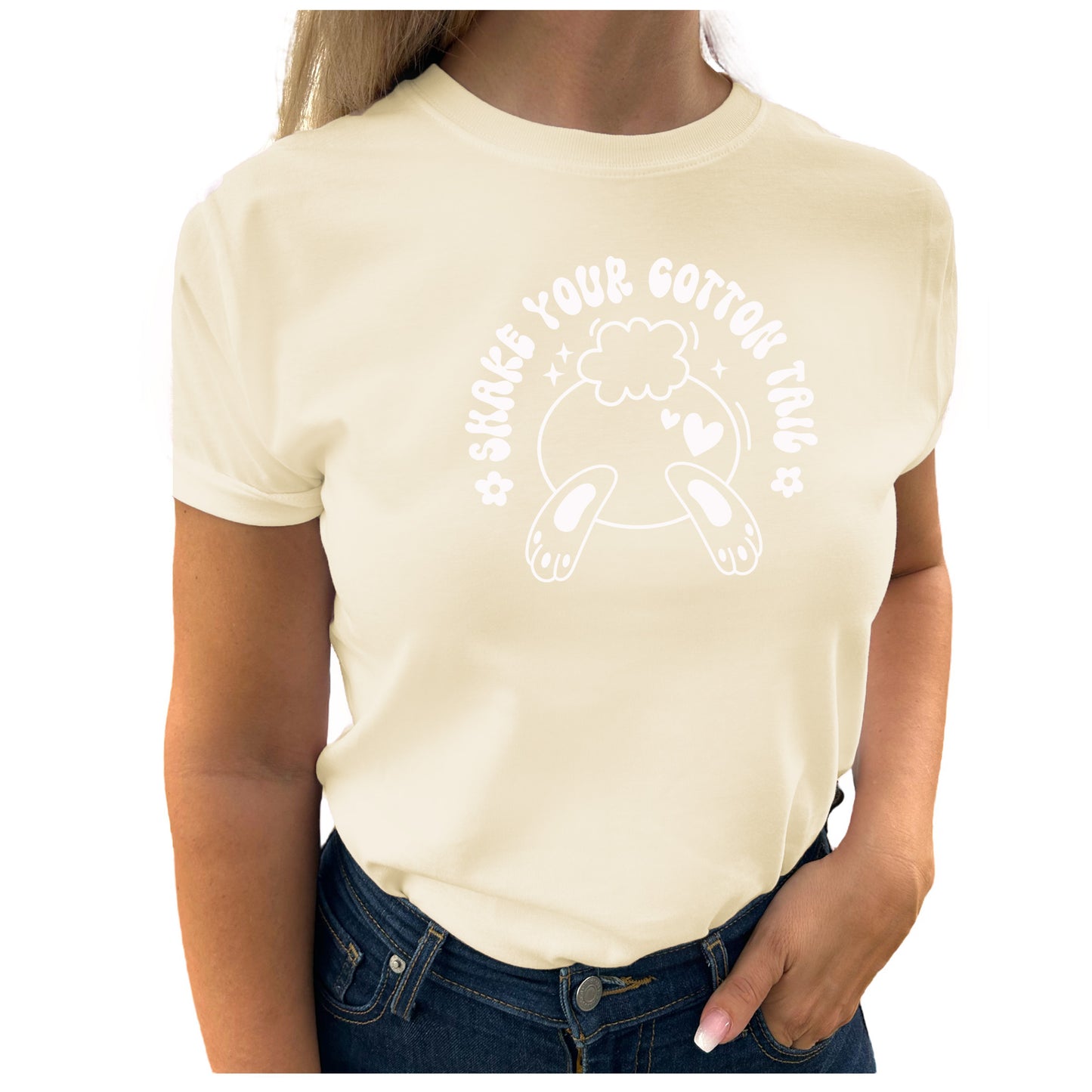 Dansa Med Oss T-shirt: Shake Your Cotton Tail-Lovely Text