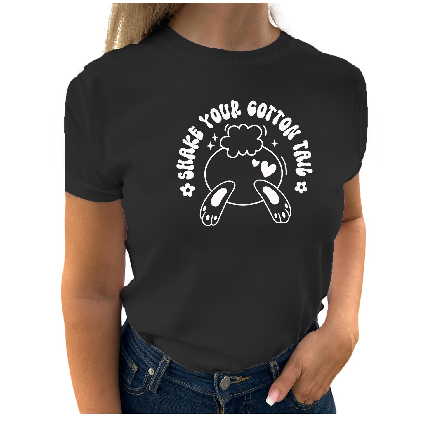 Dansa Med Oss T-shirt: Shake Your Cotton Tail-Lovely Text