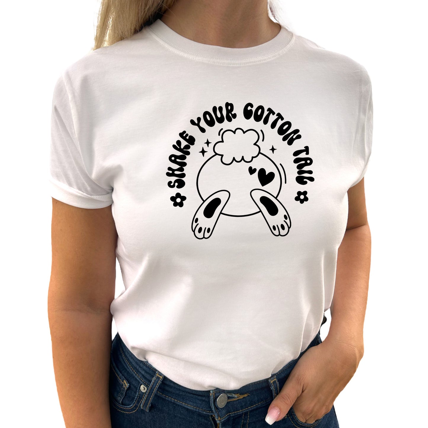 Dansa Med Oss T-shirt: Shake Your Cotton Tail-Lovely Text