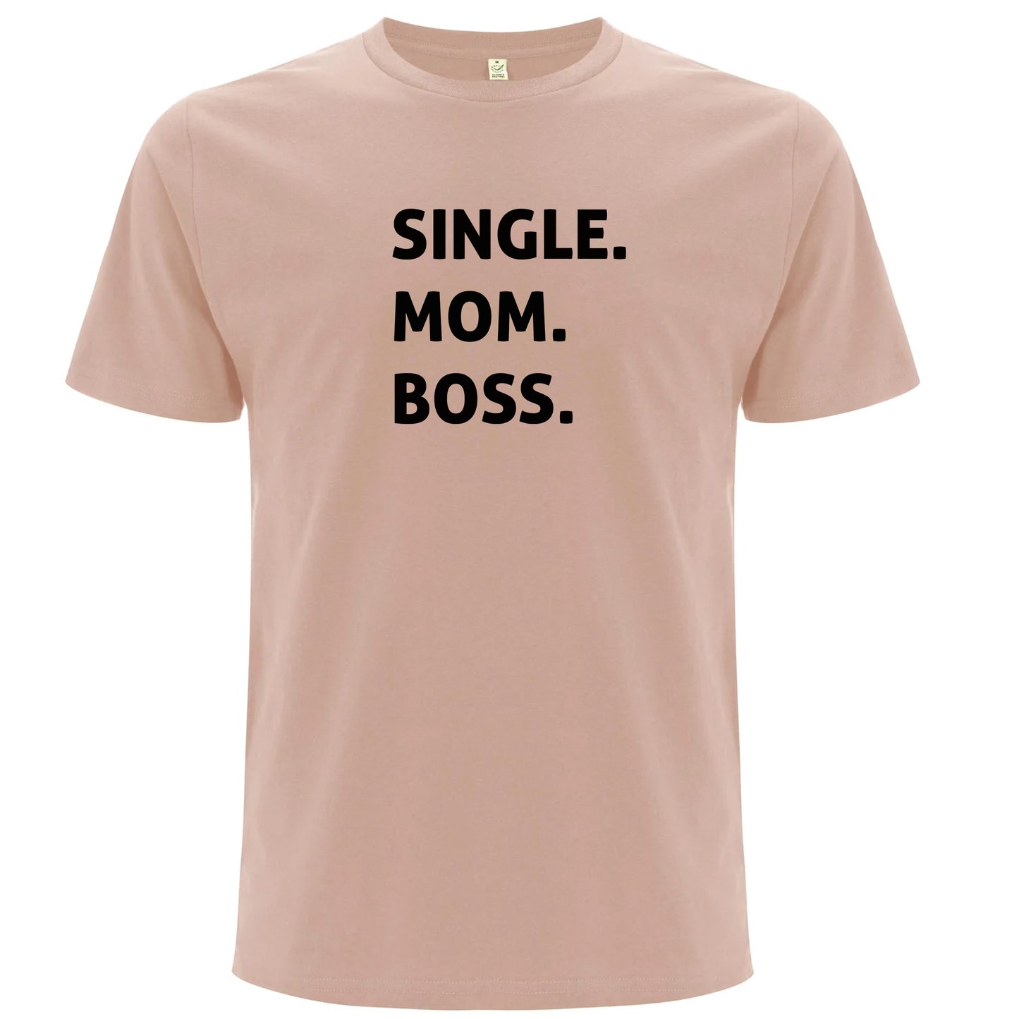 T-shirt för Ensamstående Mamma – Boss-Lovely Text