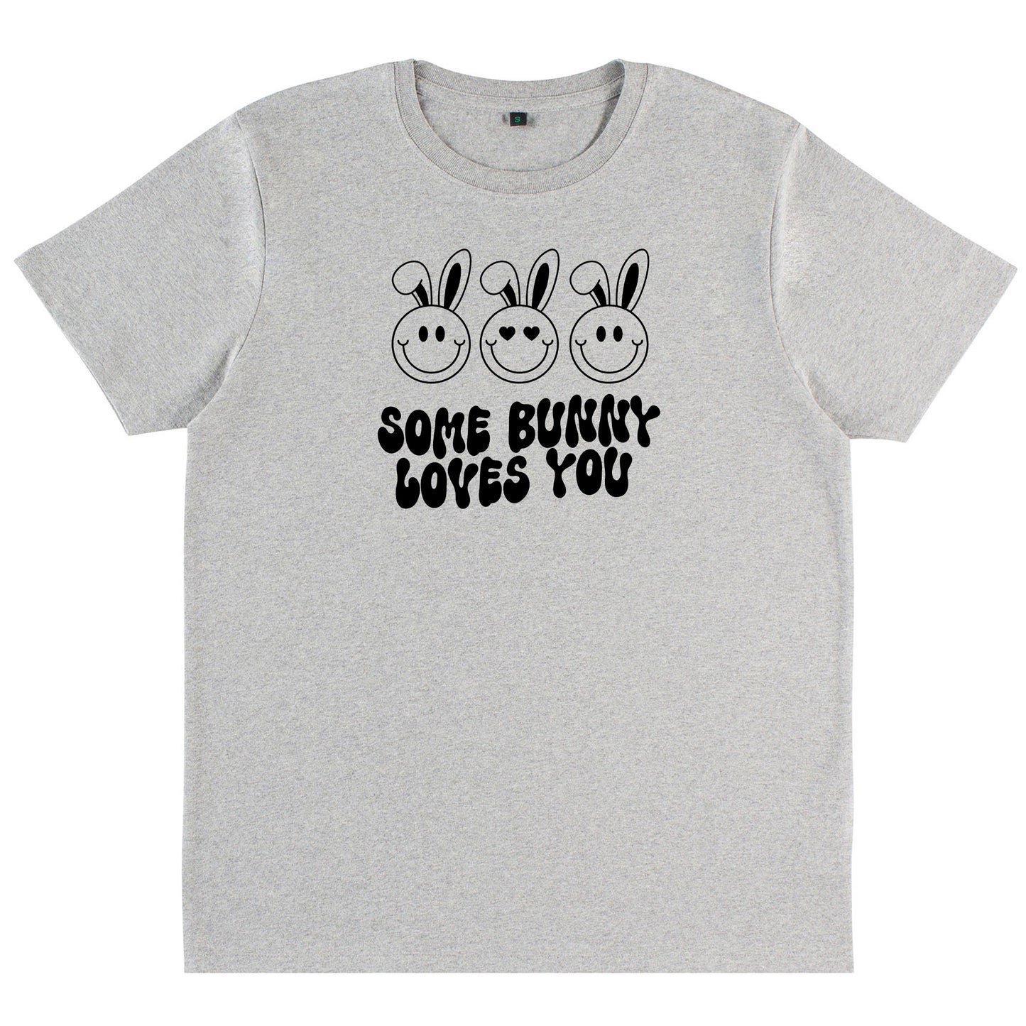 Söt och Kramig T-shirt: Some Bunny Loves You-Lovely Text