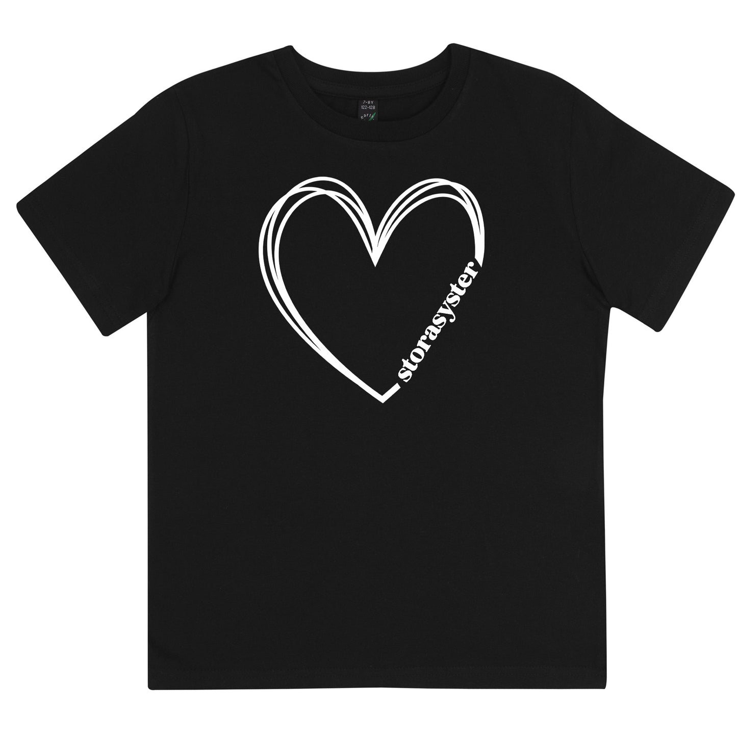 Storasyster Hjärta T-shirt-Lovely Text